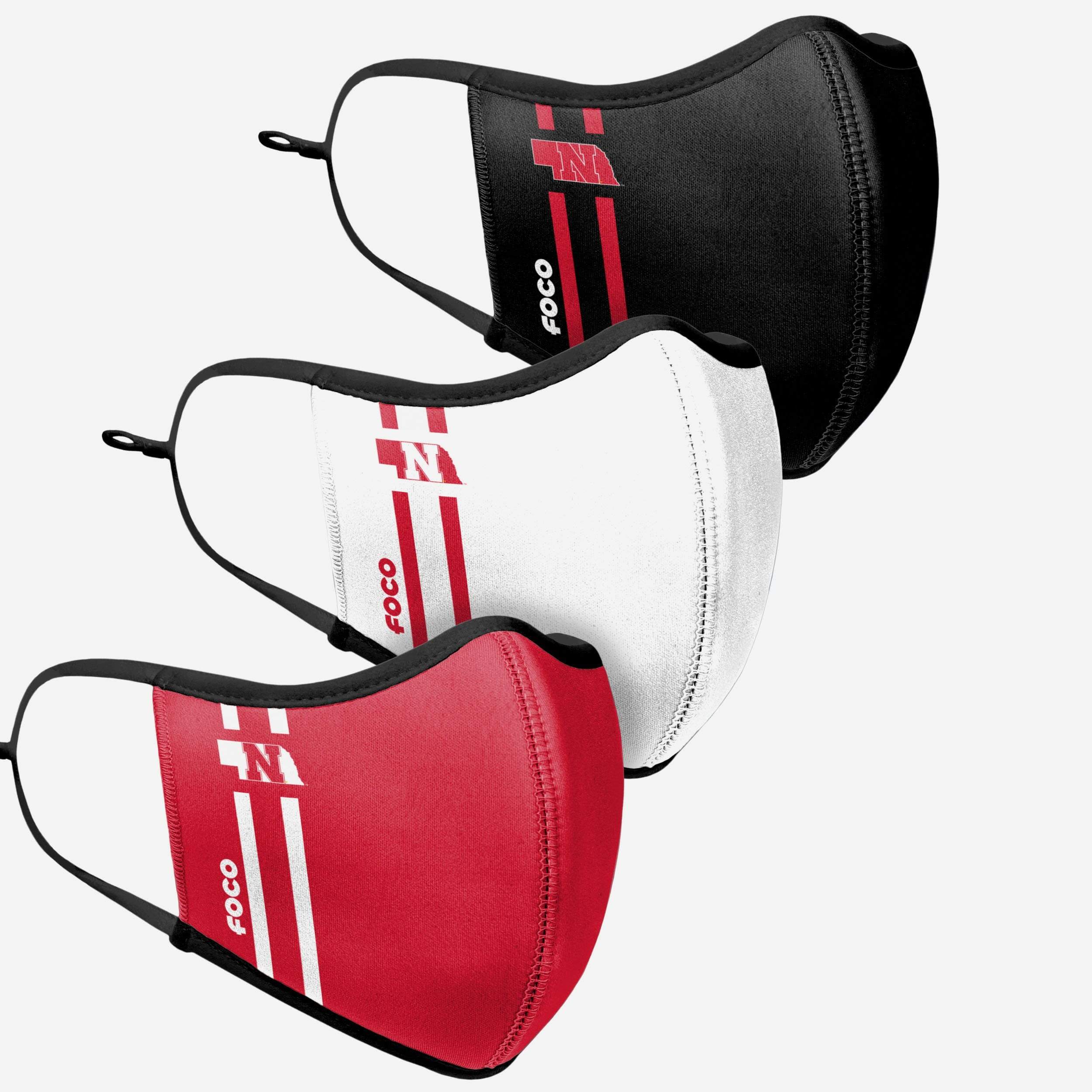 Nebraska Cornhuskers Sports 3-Pack Face Cover - Represent Your Team in Style!