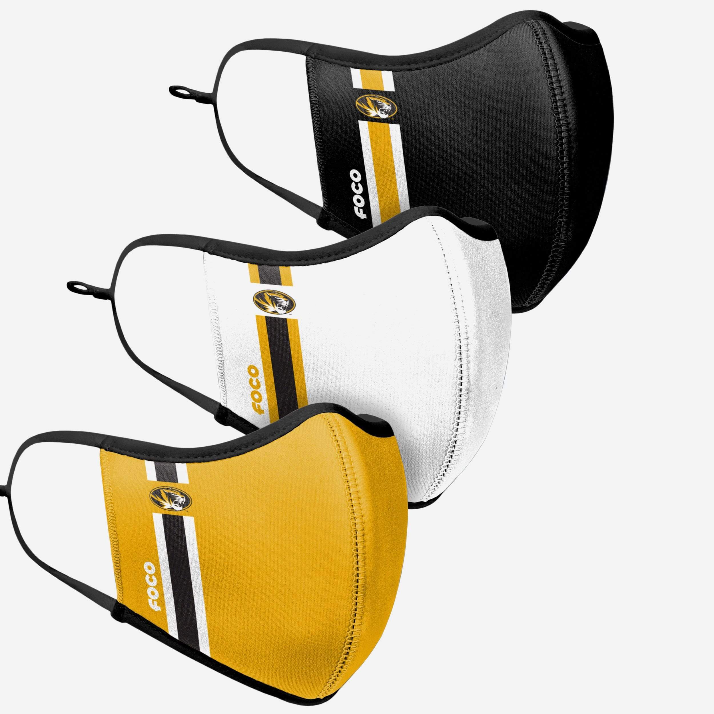 Missouri Tigers Sport 3-Pack Face Cover - Show Your Team Spirit!