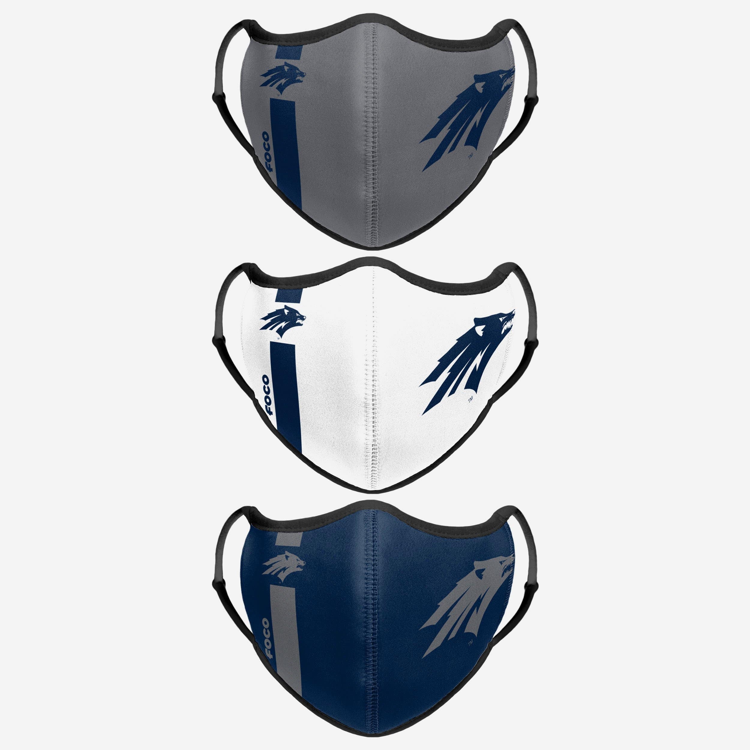 Nevada Wolf Pack 3-Pack Fashionable Sport Face Covers