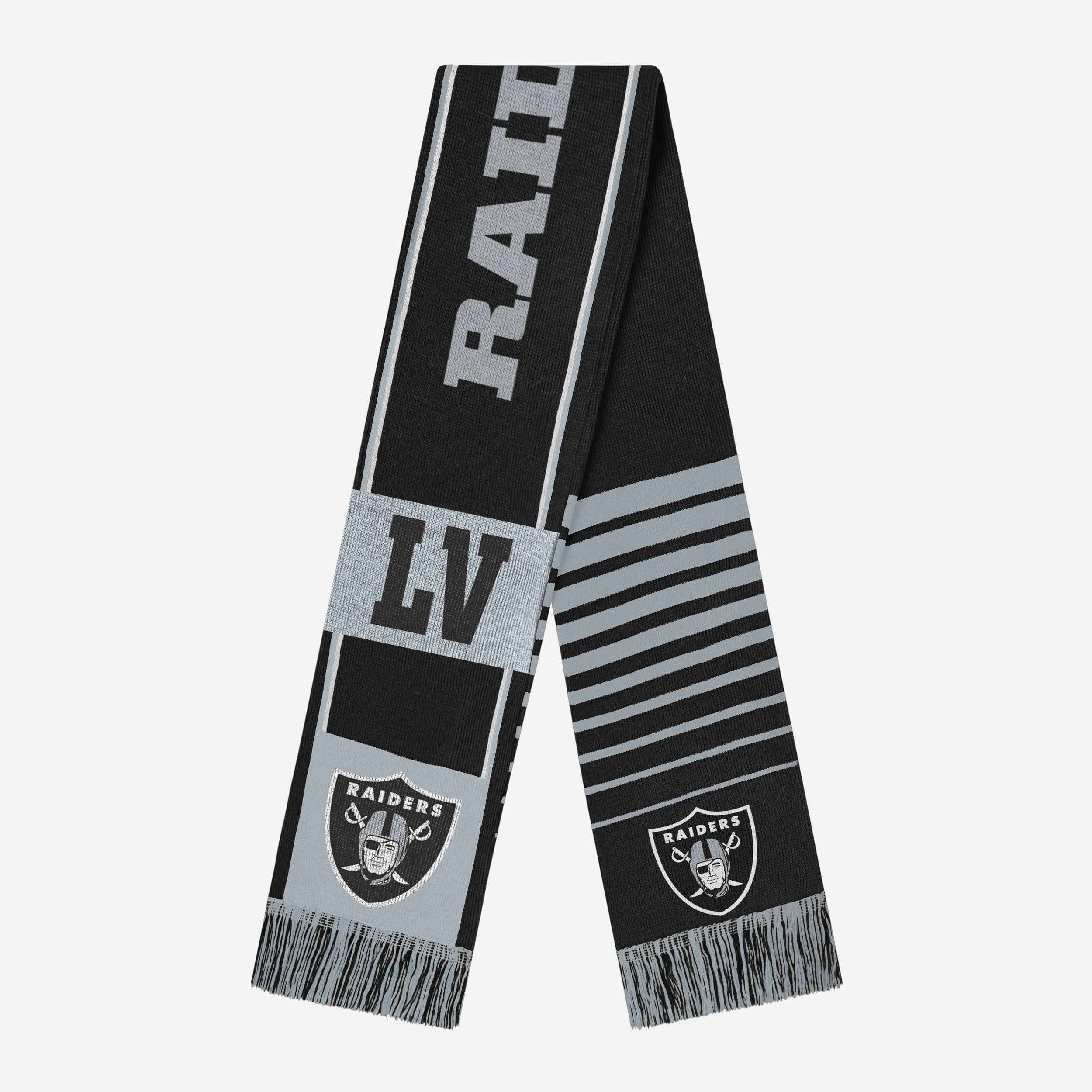 Get Your Las Vegas Raiders Double-Sided Reversible Scarf Now!