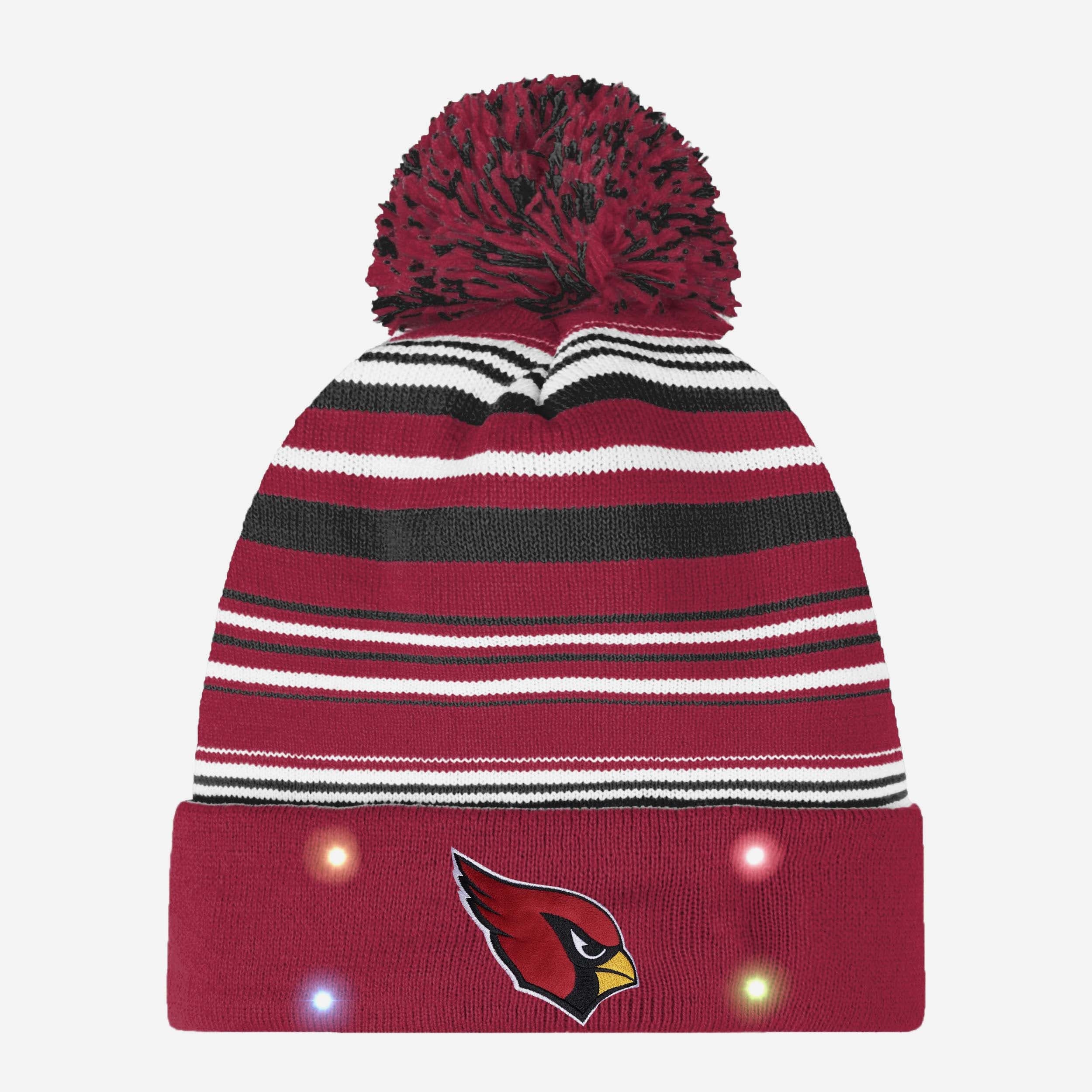 Arizona Cardinals Horizontal Stripe LED-Lit Beanie: Light Up Your Team Spirit!