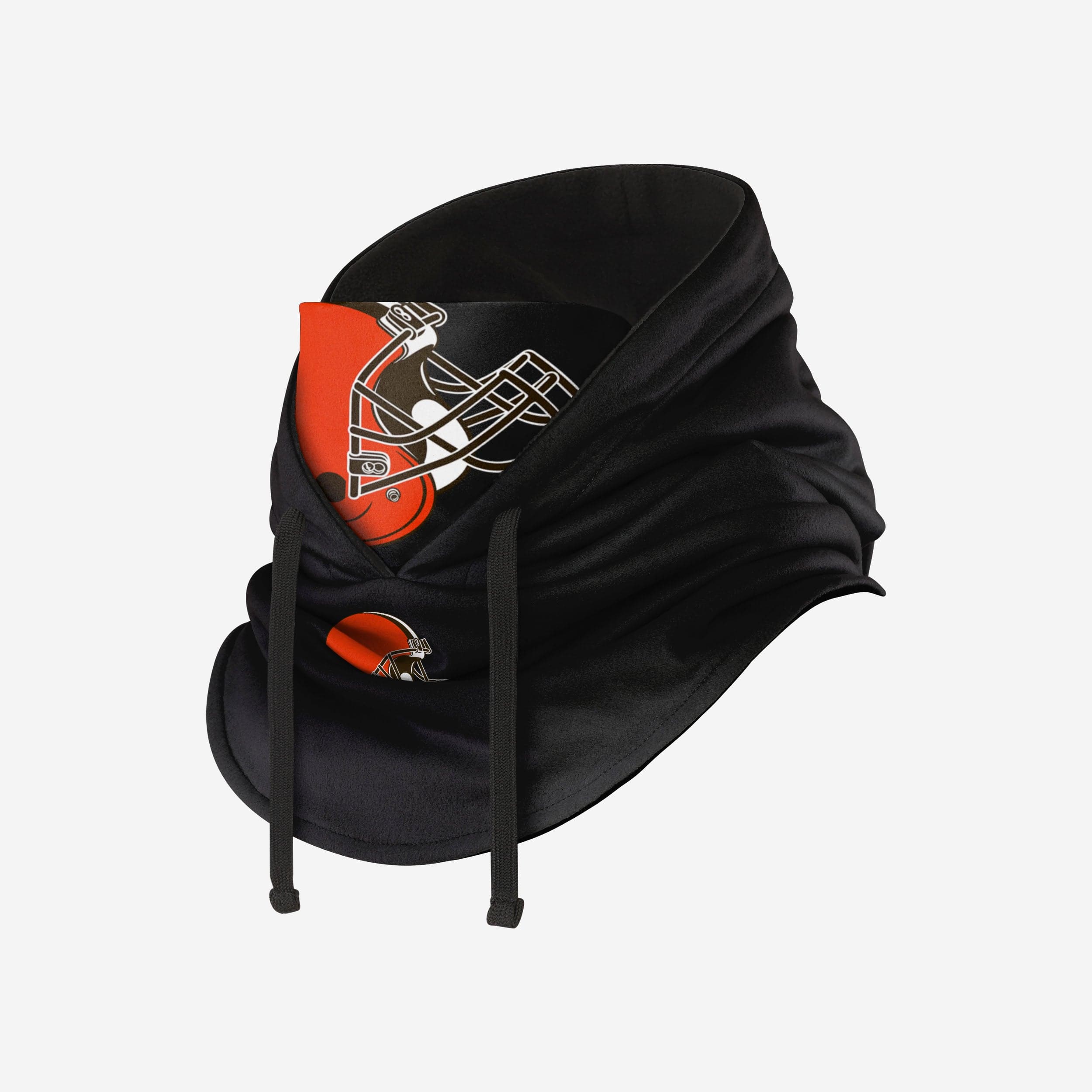 Cleveland Browns Stylish Black Drawstring Hooded Gaiter - Rock Your Team Spirit!