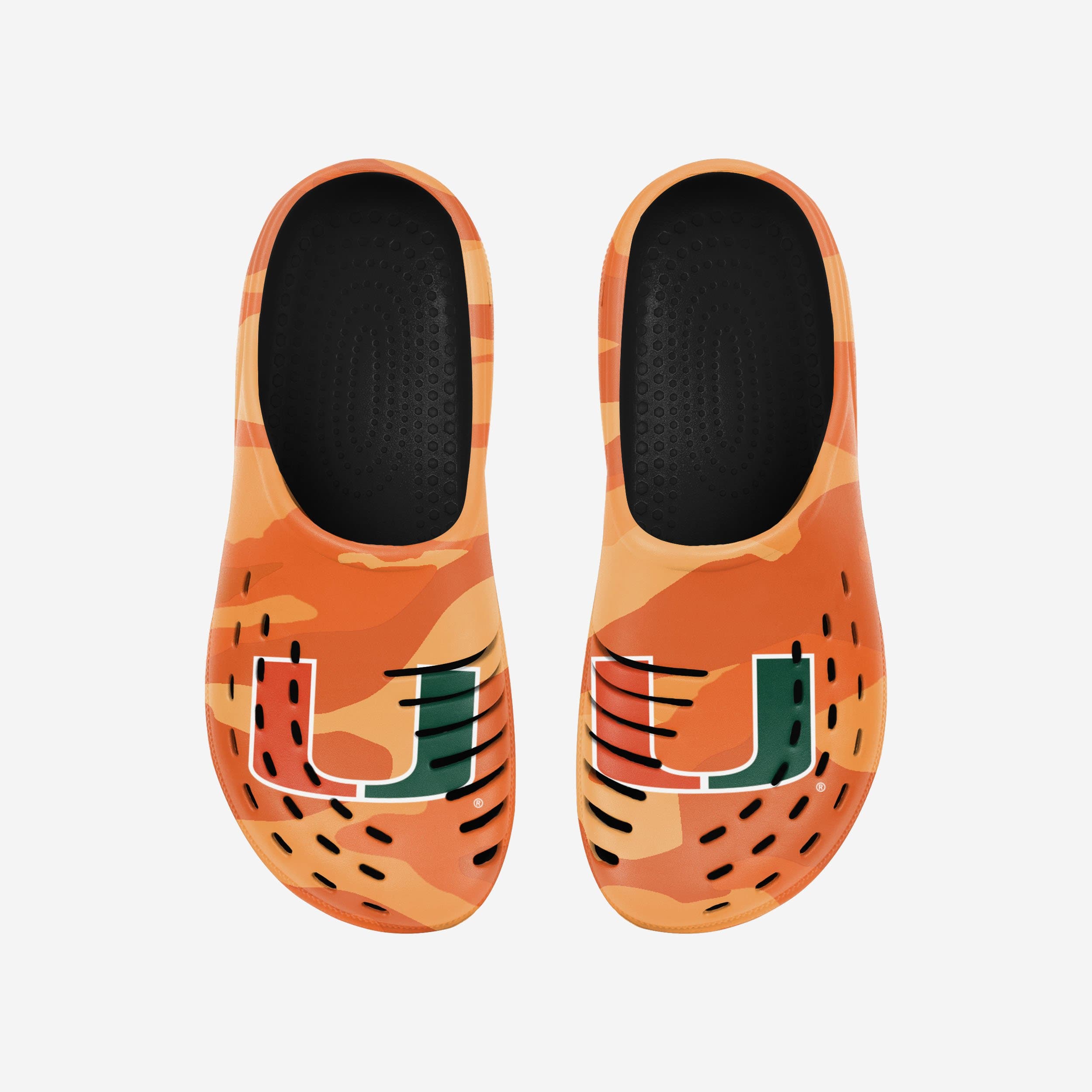 Miami Hurricanes Tonal Camo Clogs - Show Your Fandom!