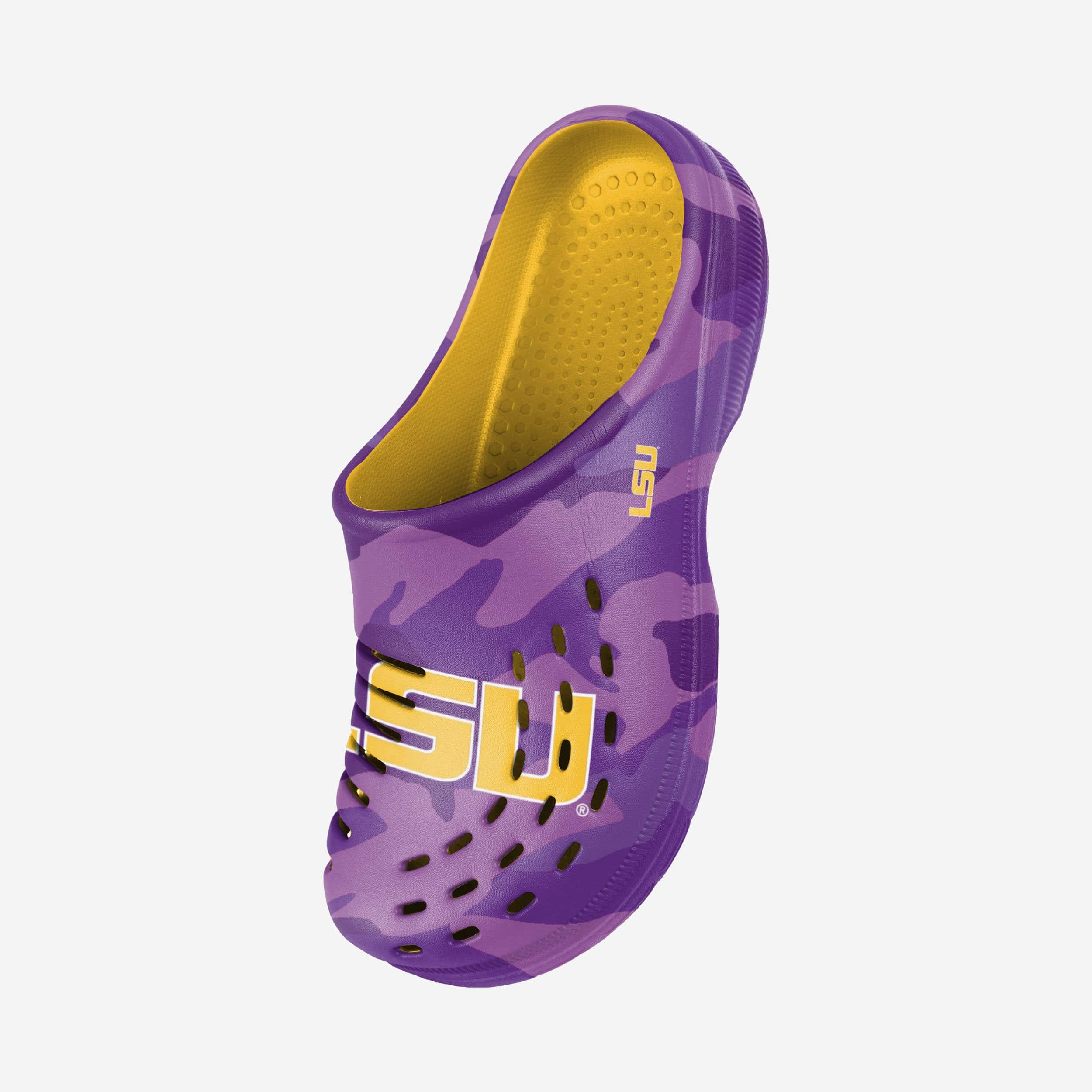 LSU Tigers Tonal Camo Clogs - Show Your Fandom!