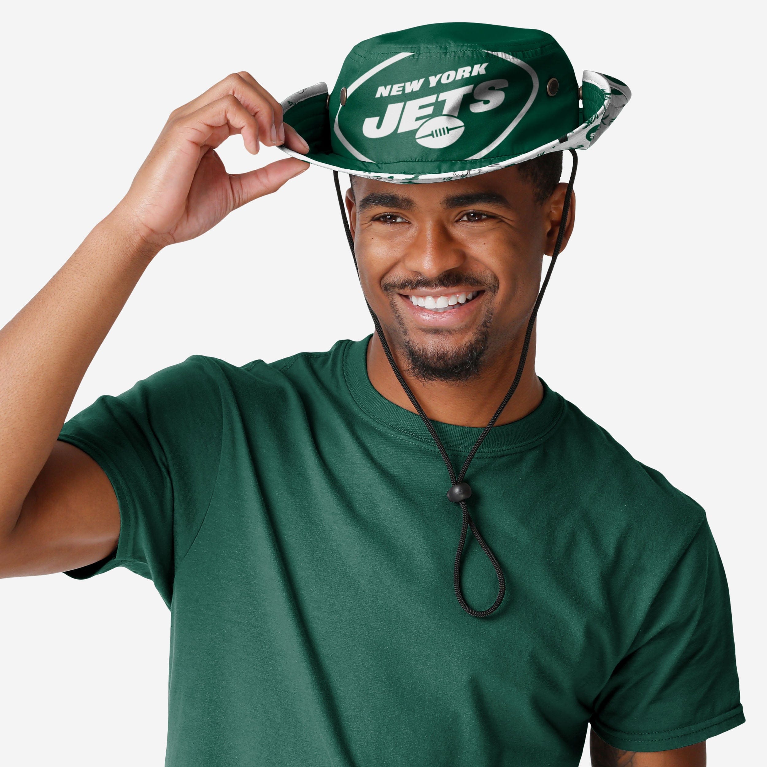 New York Jets Stylish Cropped Big Logo Hybrid Boonie Hat