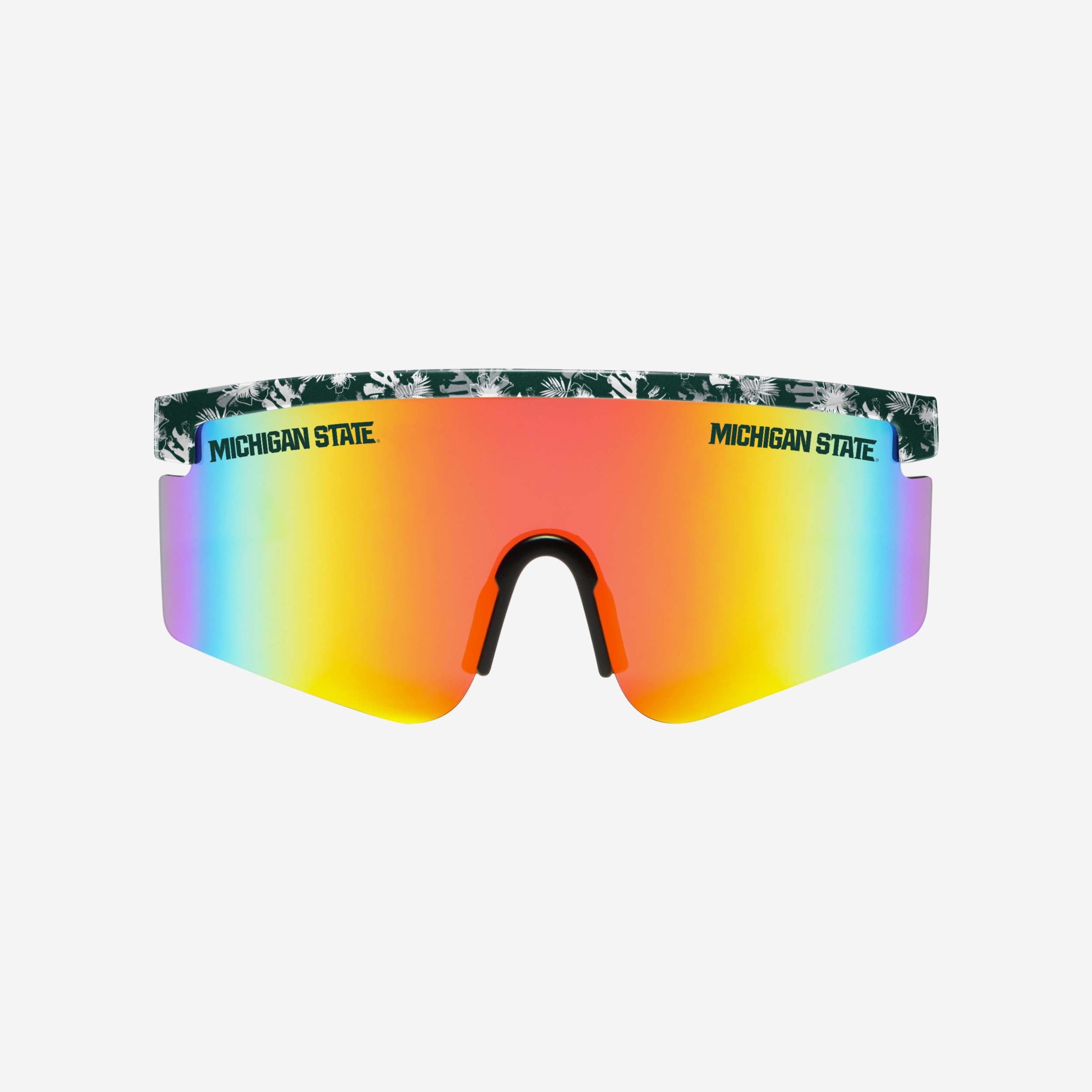 Michigan State Spartans Stylish Floral Large Frame Sunglasses
