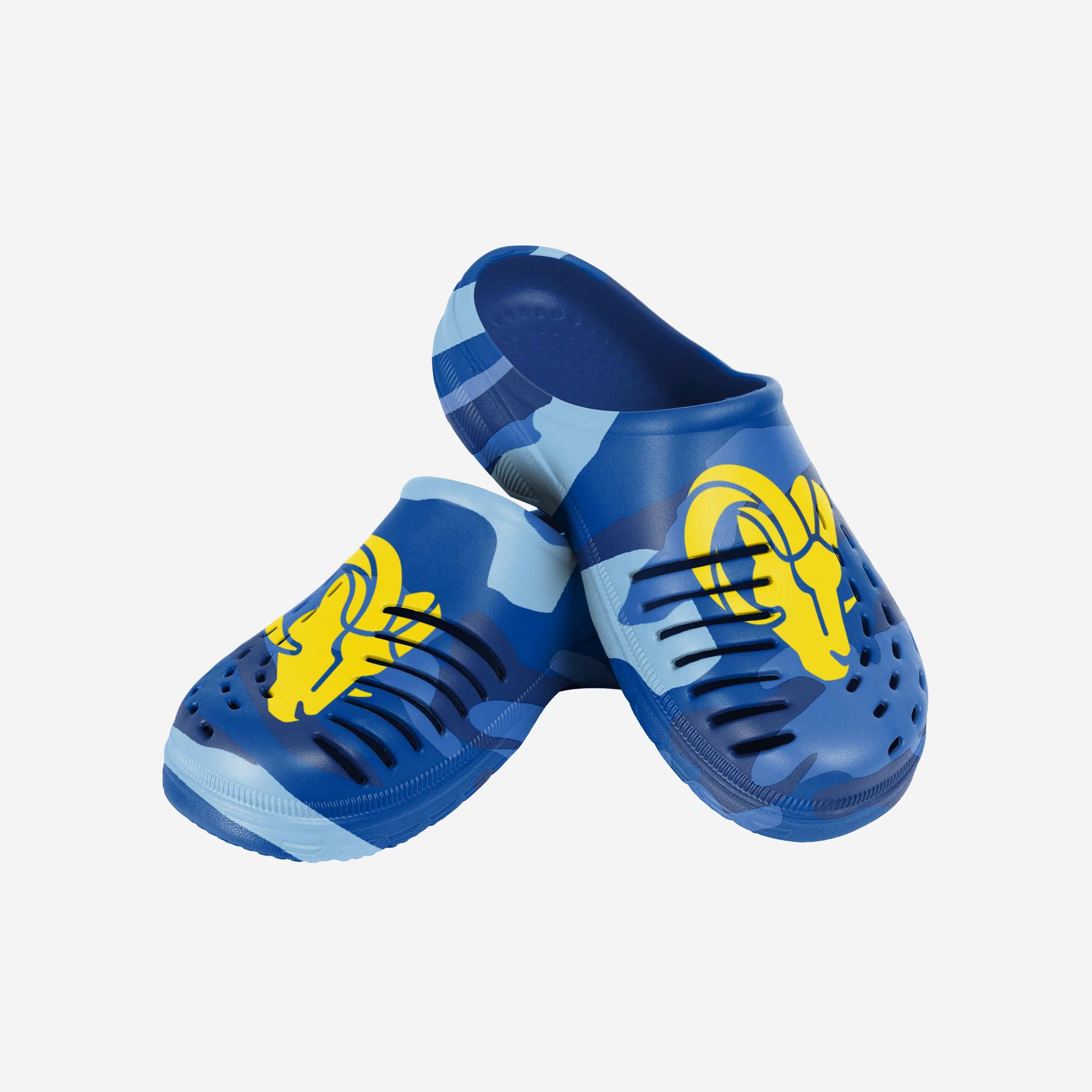Los Angeles Rams Tonal Camo Clogs - Show Your Fandom!