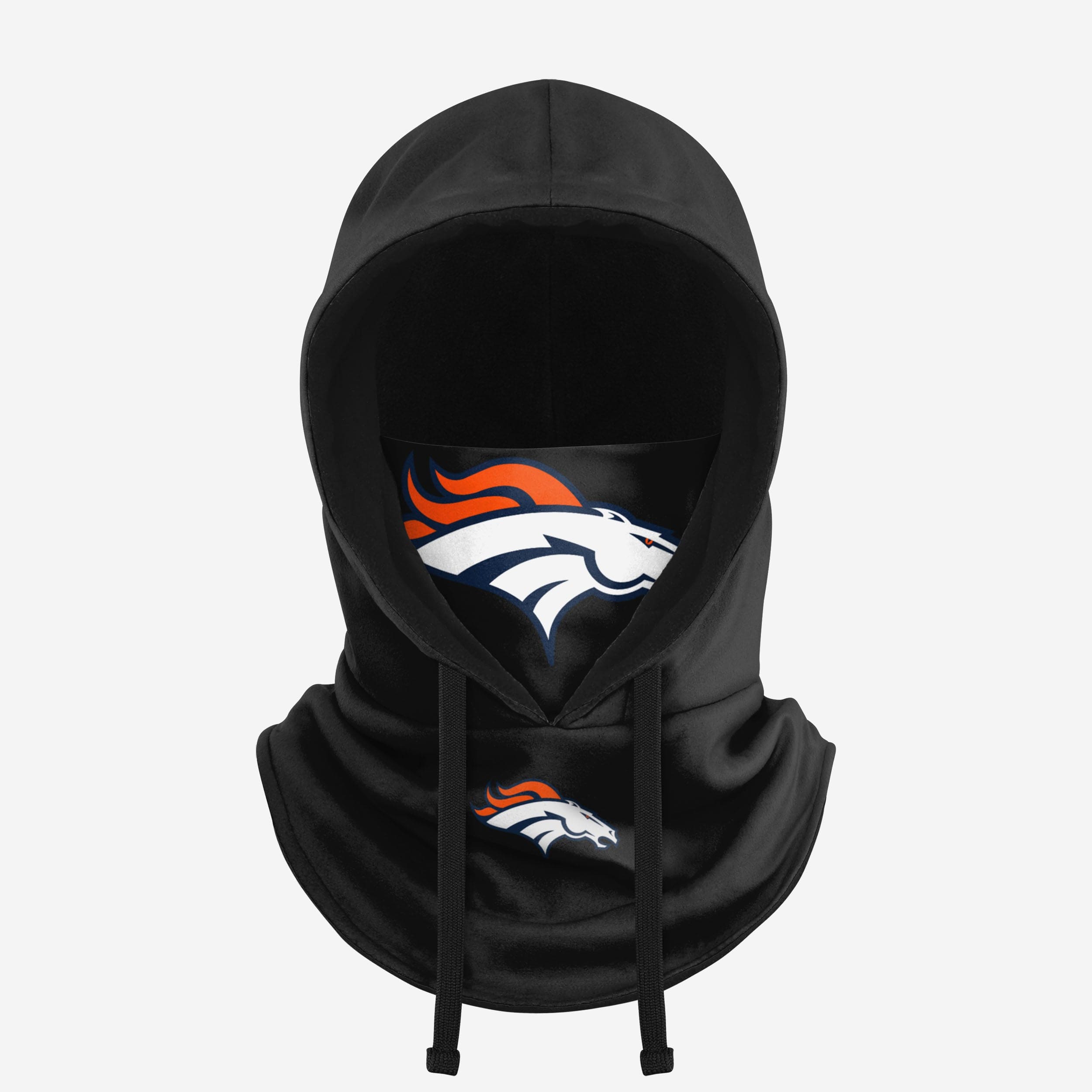 Denver Broncos Black Drawstring Hooded Gaiter - Your Ultimate Winter Essential
