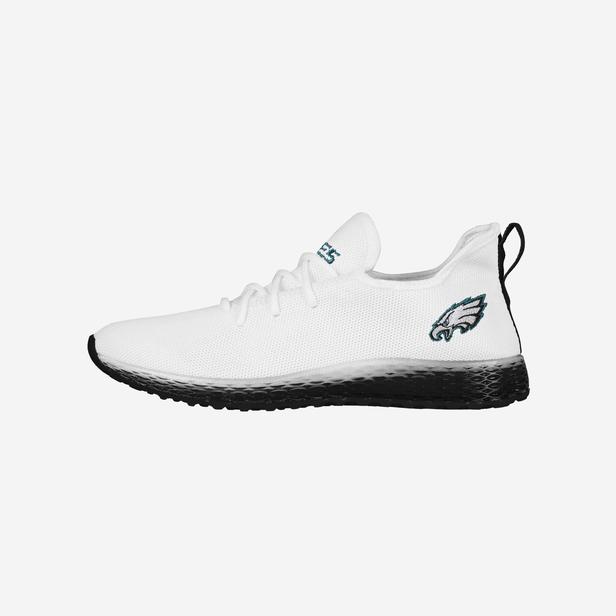 Philadelphia Eagles Gradient Midsole White Game-Day Sneakers