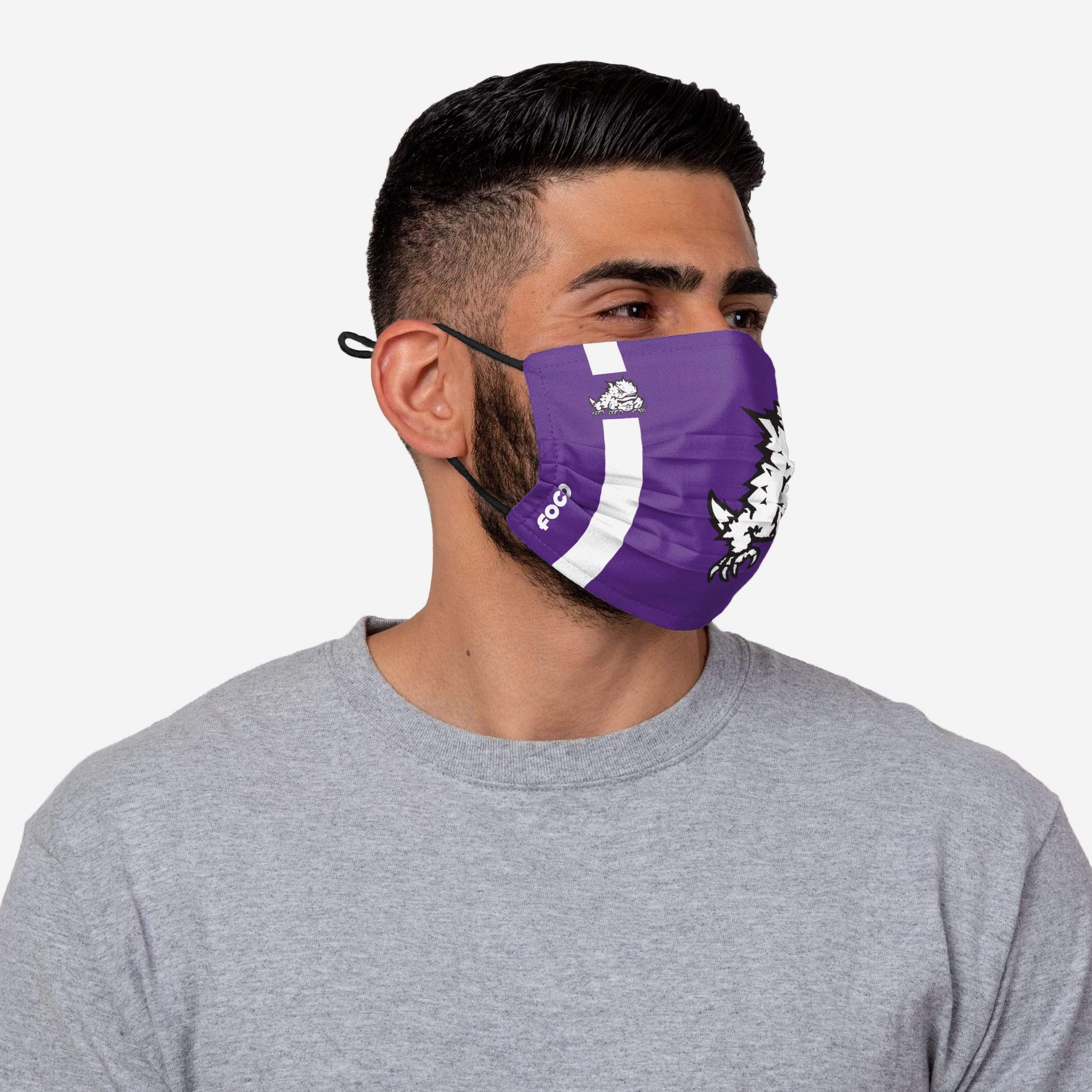TCU Horned Frogs On-Field Sideline Logo Face Cover - Show Your Team Spirit!