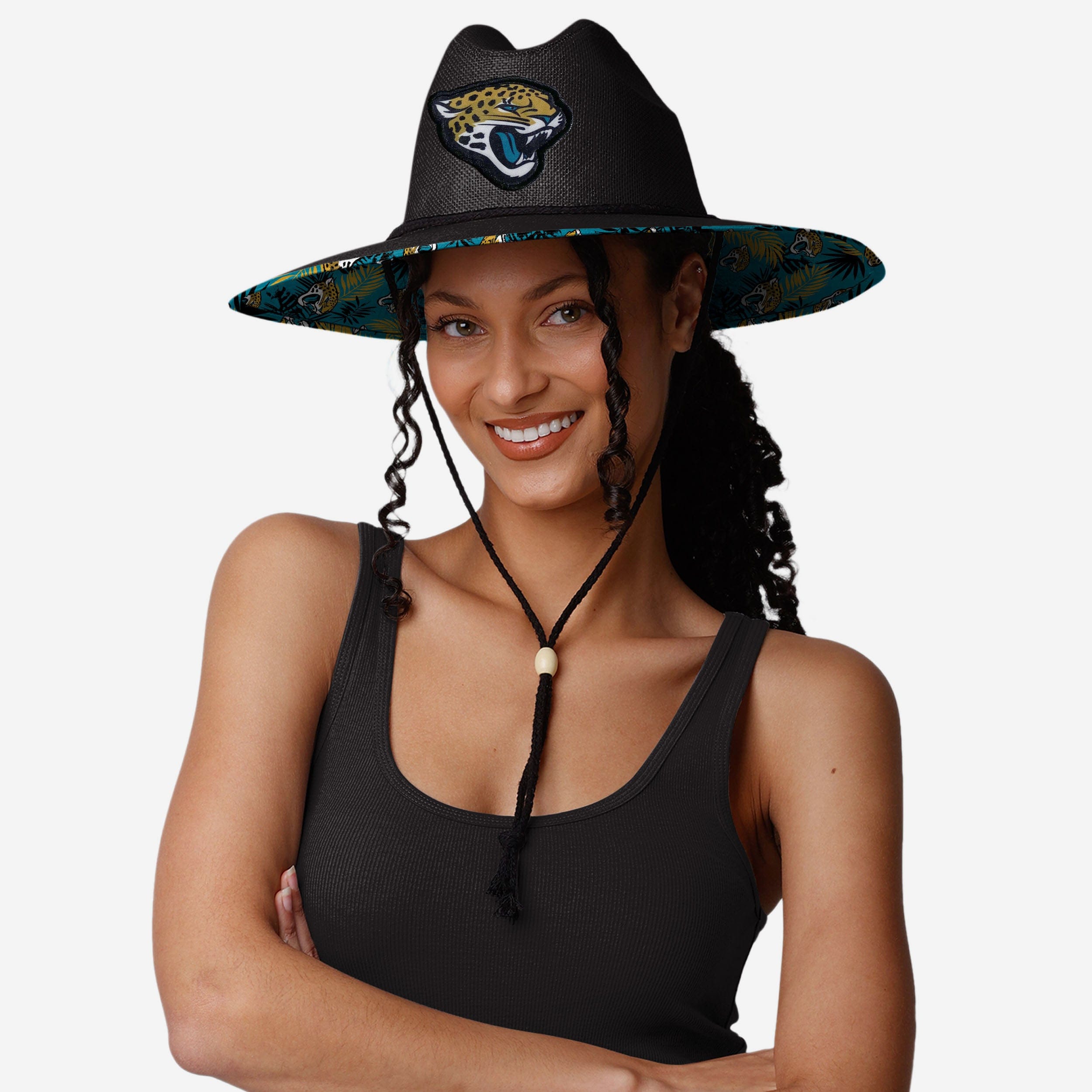 Stylish Jacksonville Jaguars Team Color Straw Hat
