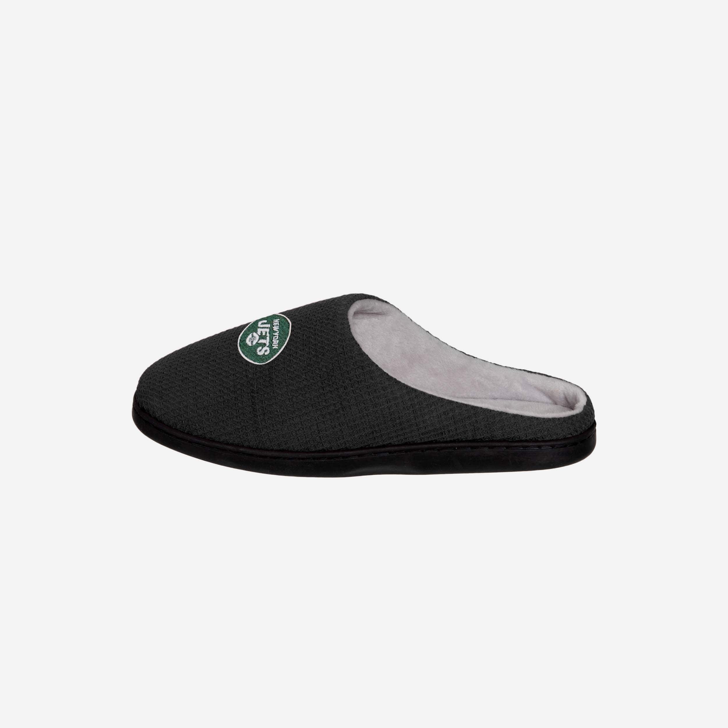 New York Jets Super-Soft Memory Foam Slide Slippers - Show Your Team Spirit!