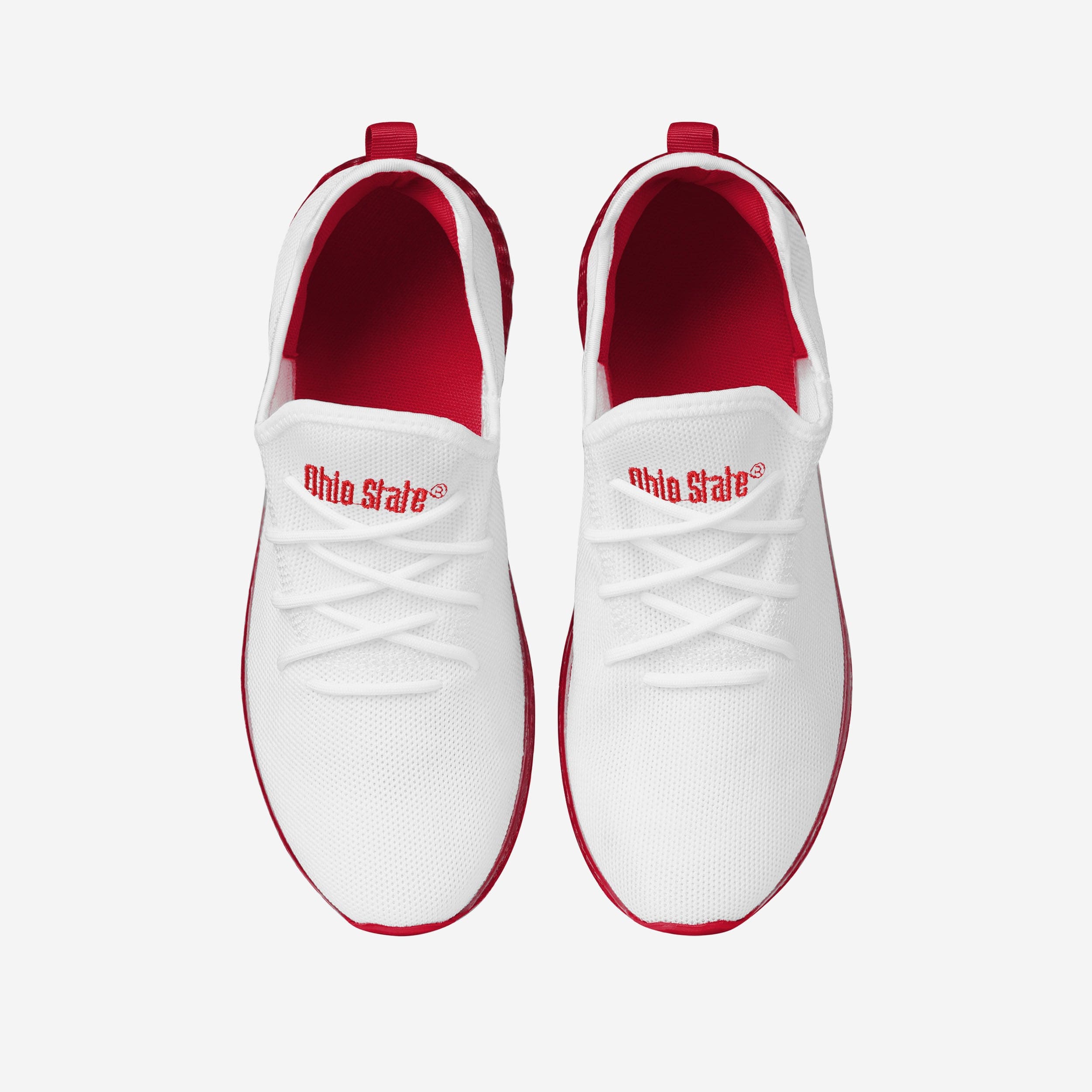 Ohio State Buckeyes Gradient Midsole White Game-Day Sneakers