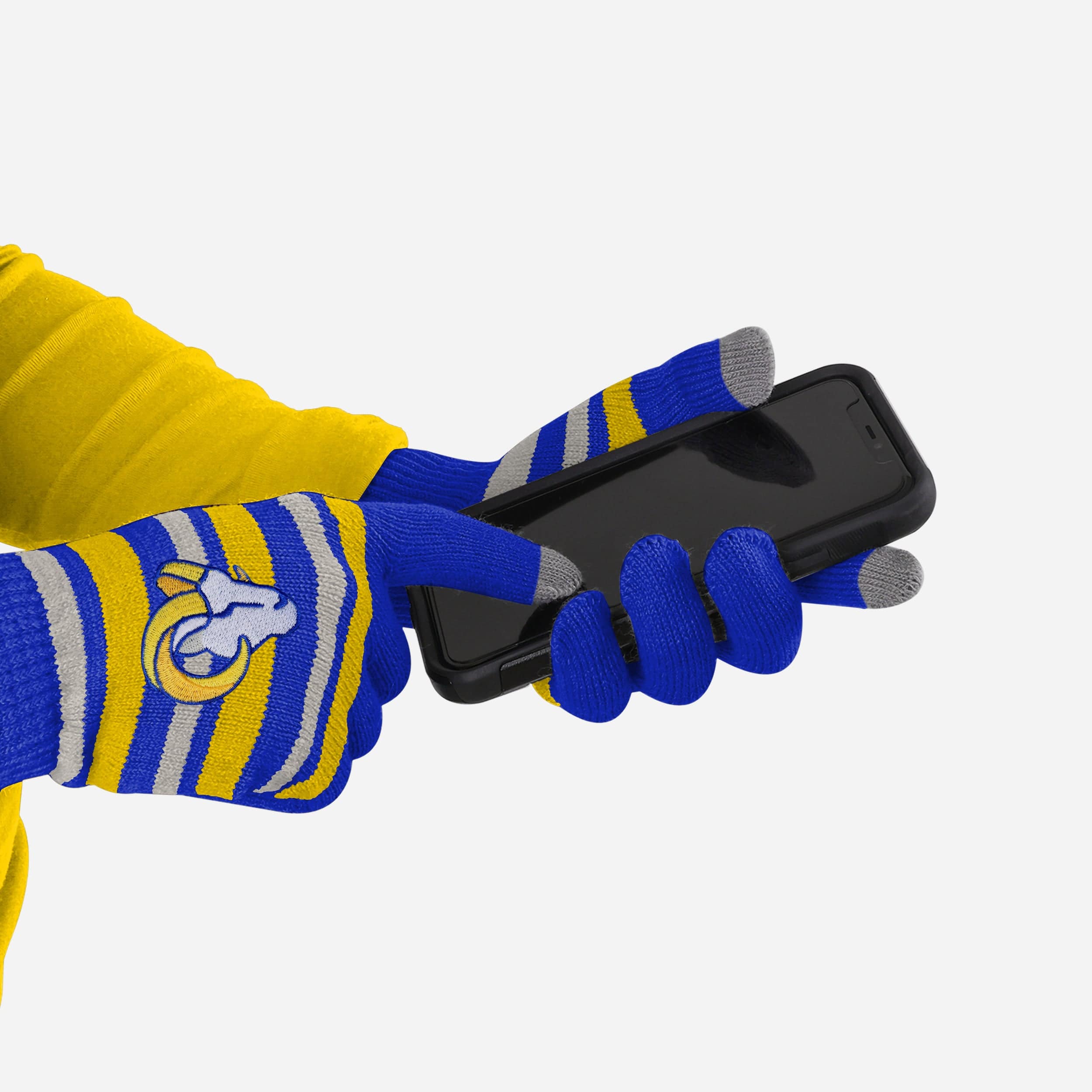 Los Angeles Rams Stylish Stretch Gloves for Game-Day Connectivity