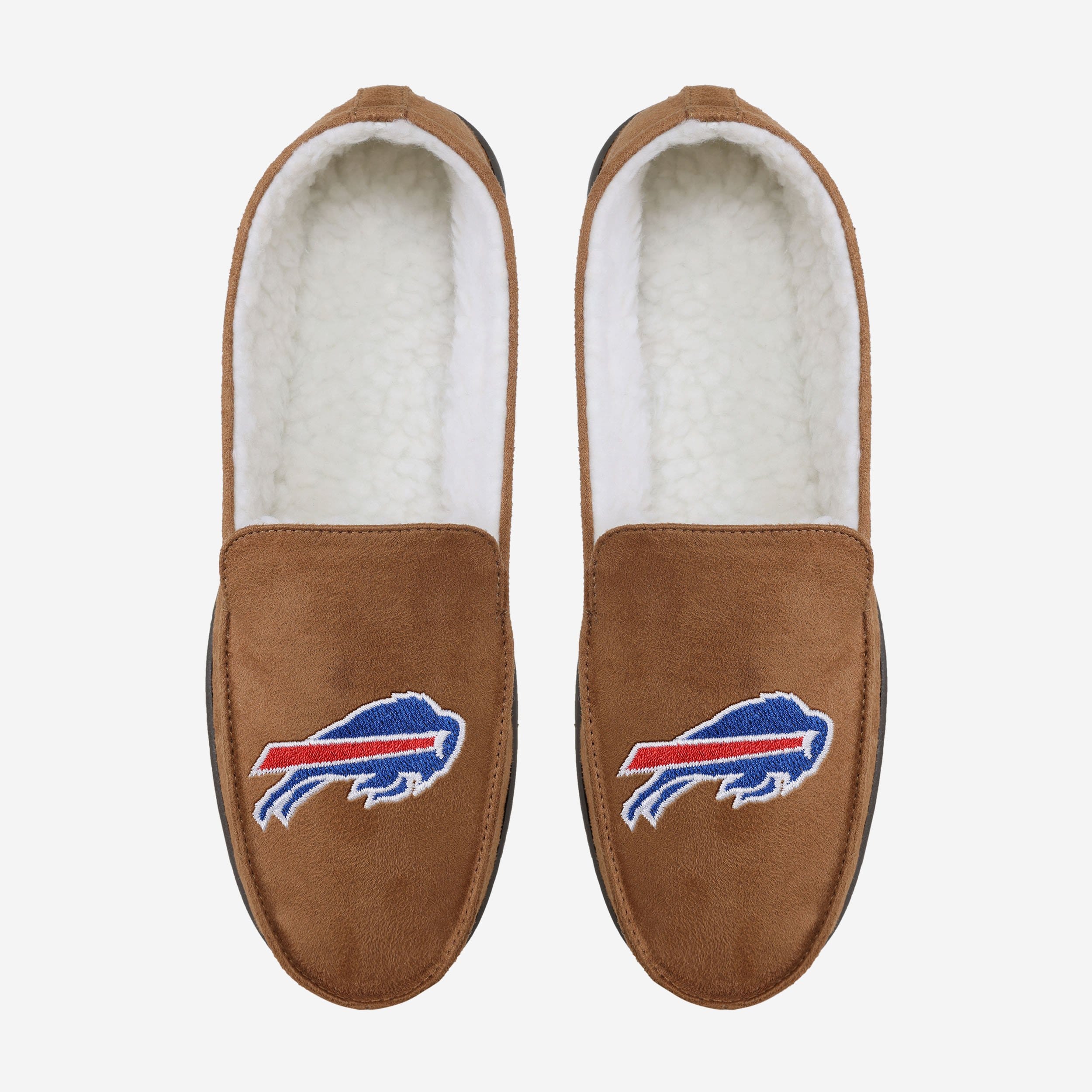 Buffalo Bills Stylish Beige Moccasin Slippers
