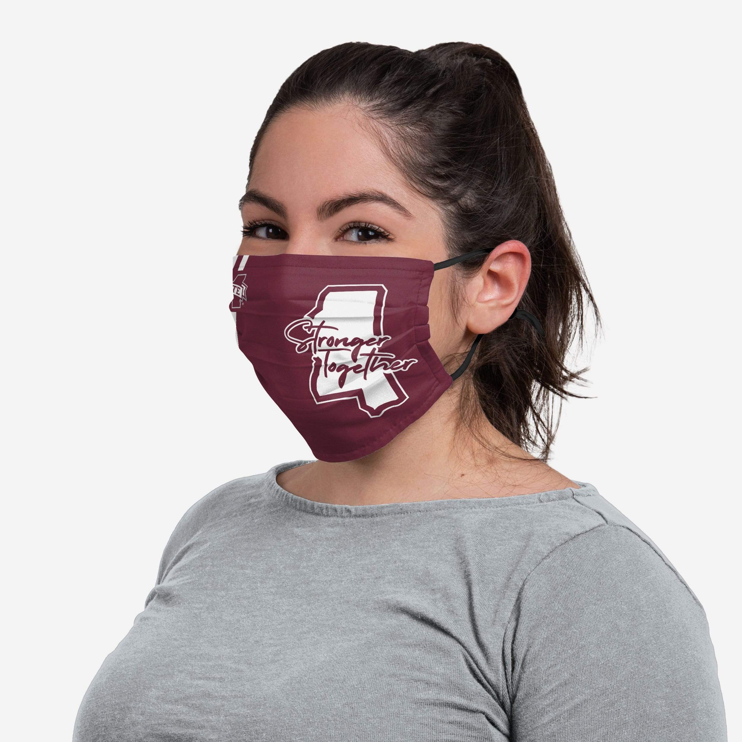 Mississippi State Bulldogs 'Stronger Together' On-Field Sideline Logo Face Cover - Show Your Team Spirit!