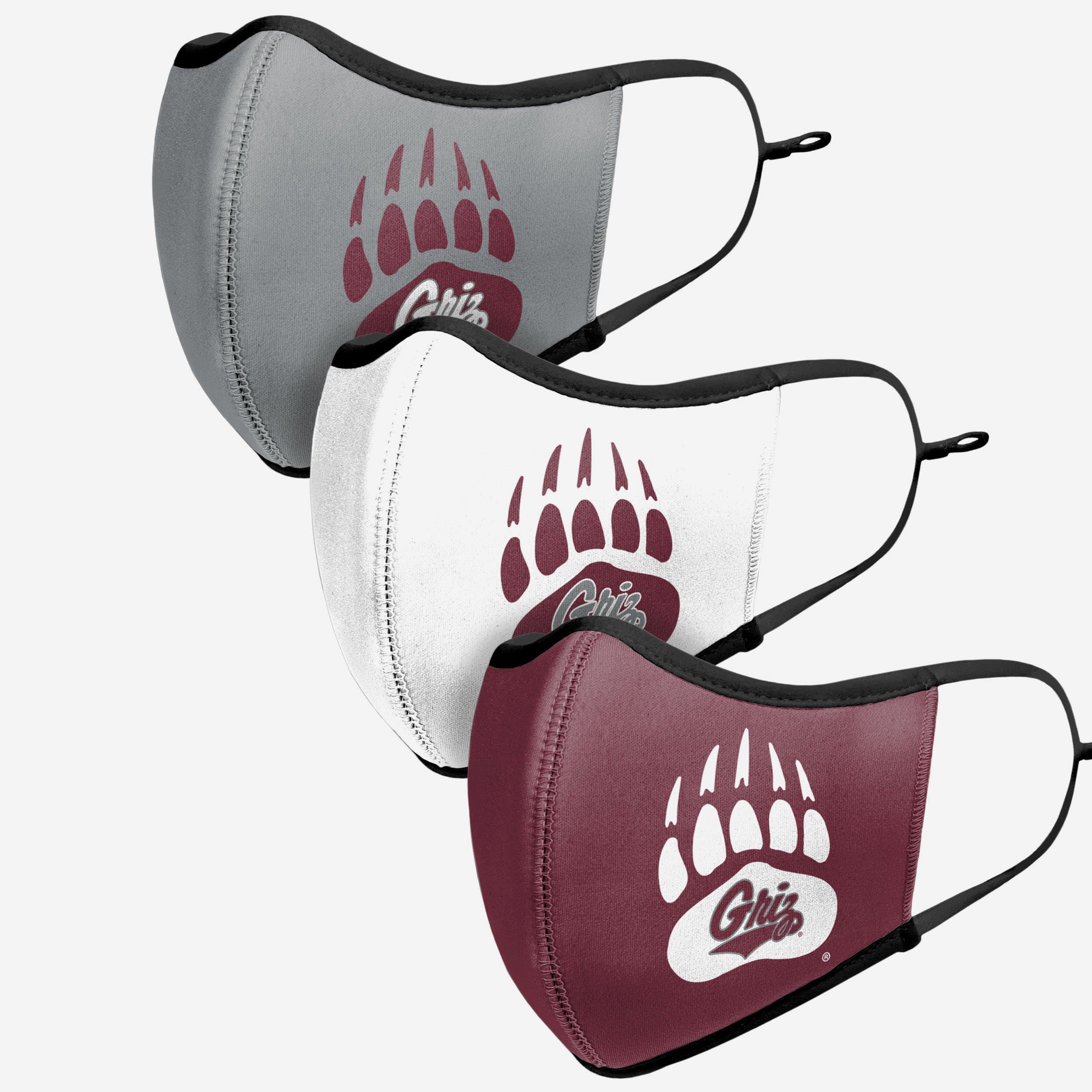 Montana Grizzlies Sport 3-Pack Face Covers - Show Your Team Spirit!