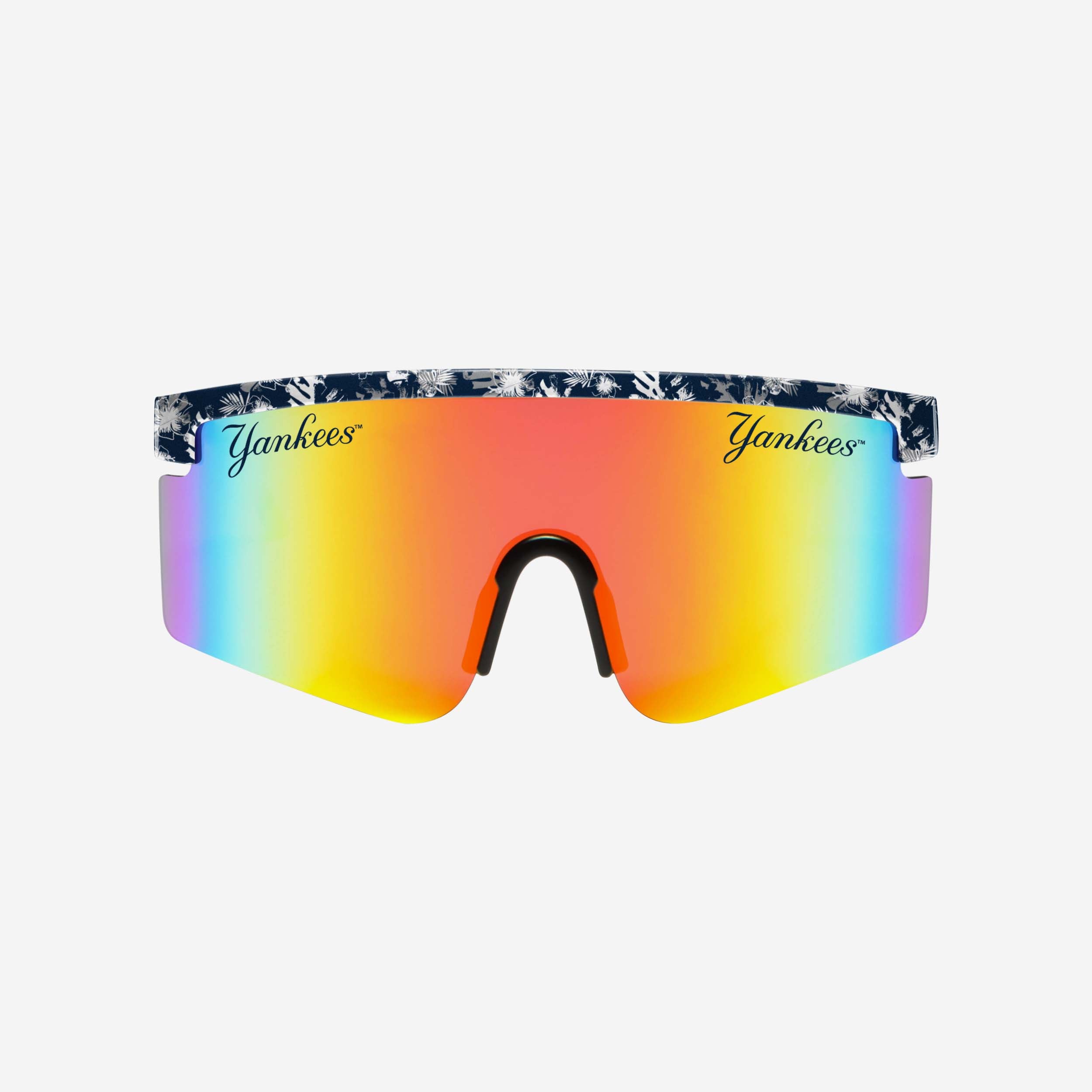Stylish New York Yankees Floral Large Frame Sunglasses
