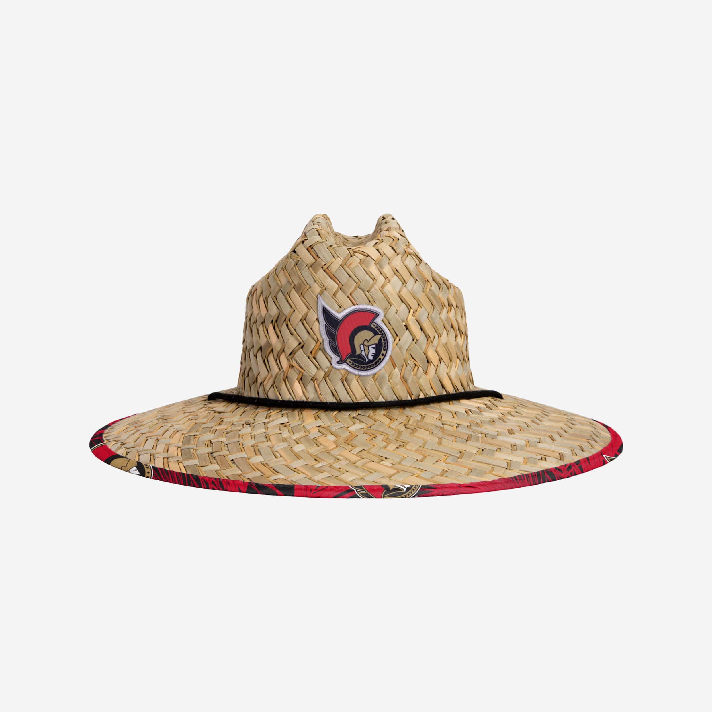 Sizzling Ottawa Senators Floral Straw Hat - Must - Have for Summer