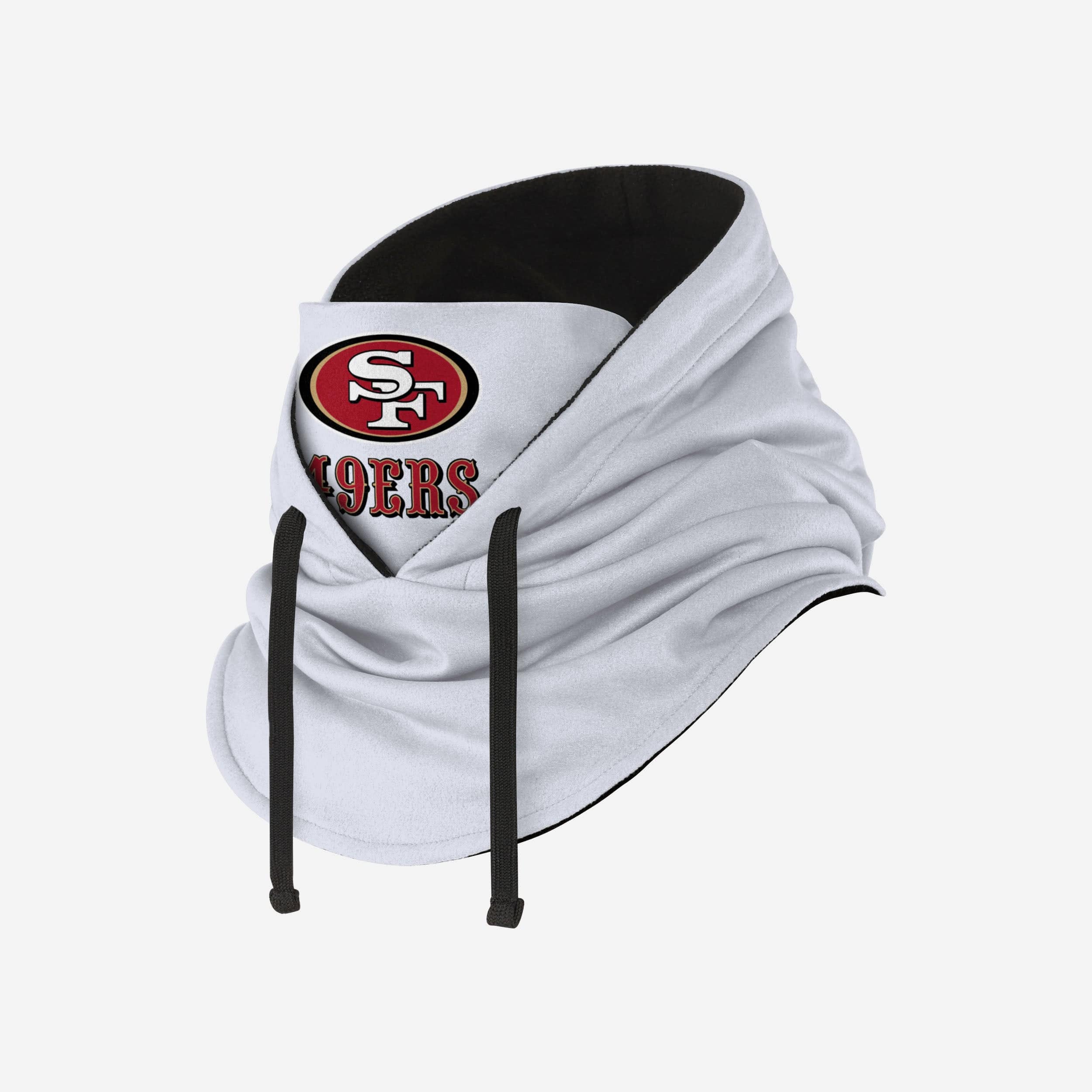 San Francisco 49ers White Magic Drawstring Hooded Gaiter