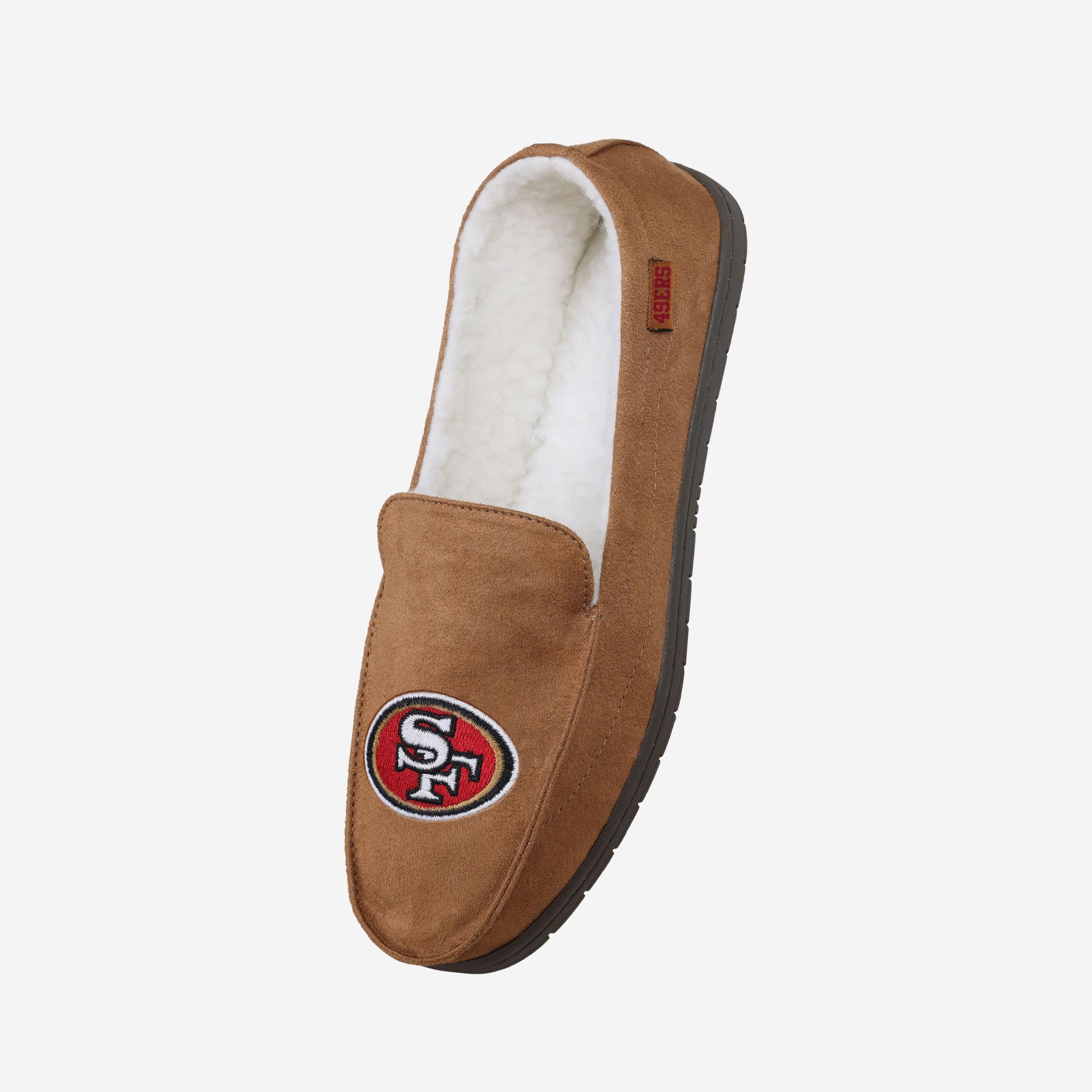 San Francisco 49ers Stylish Beige Moccasin Slippers