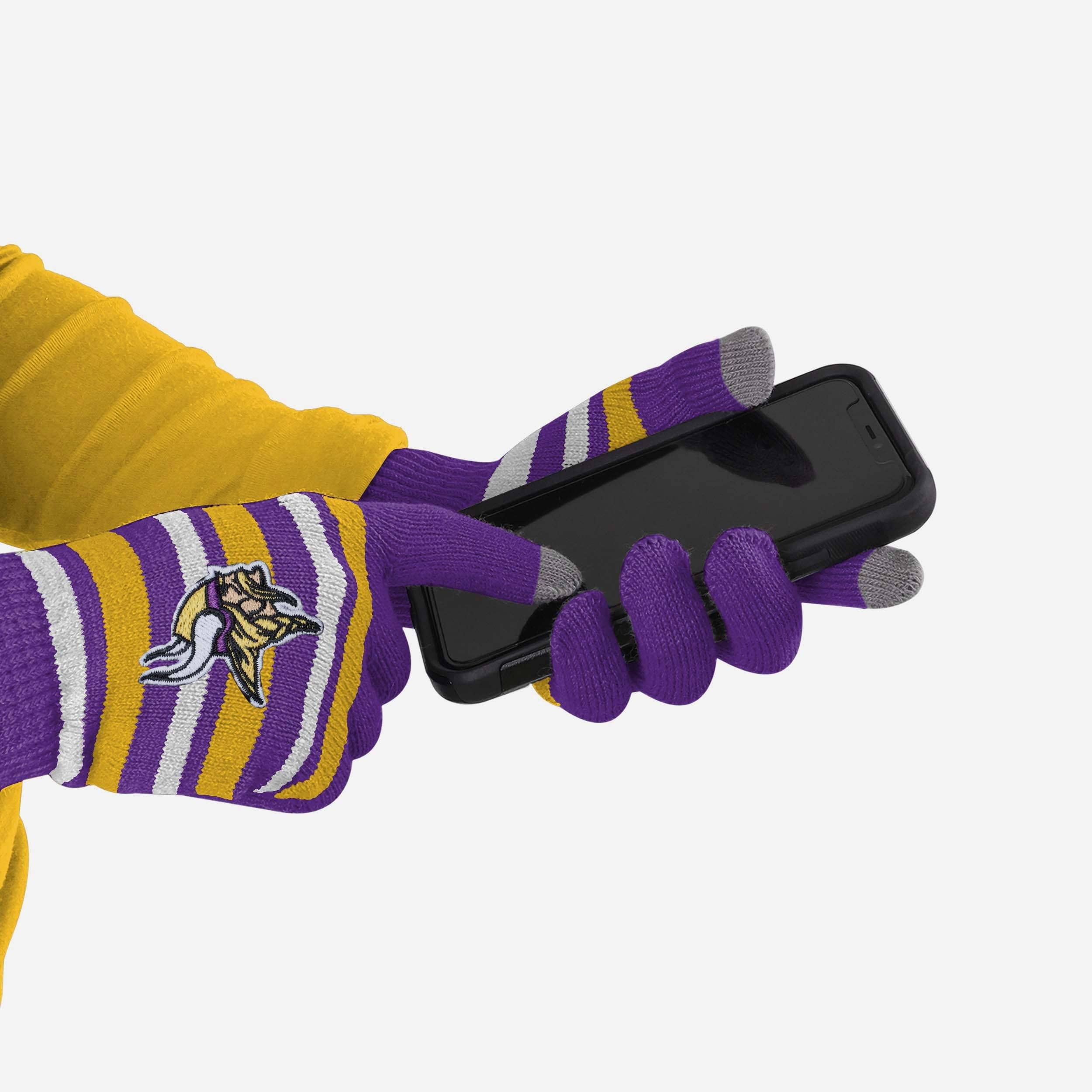 Minnesota Vikings Stylish Stretch Gloves for Game Day