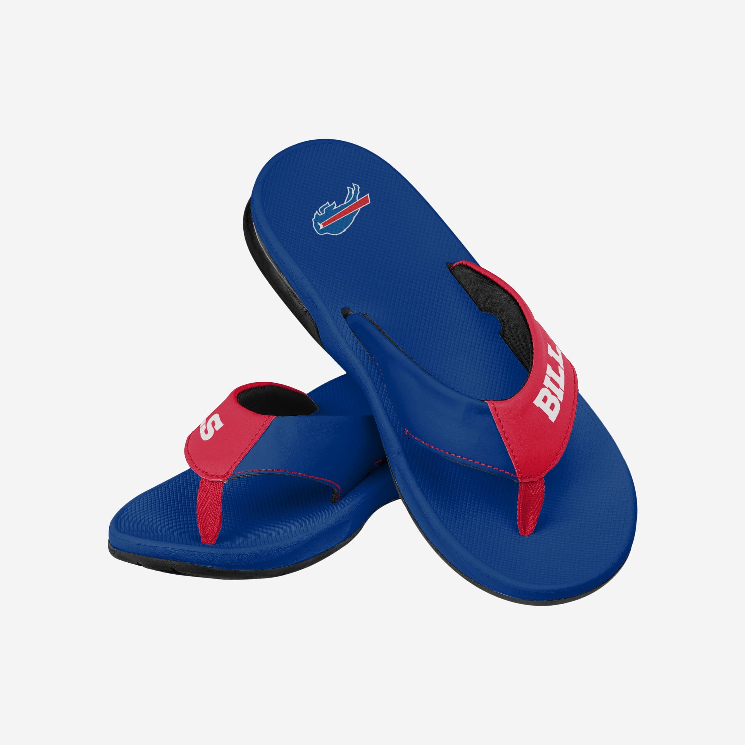 Buffalo Bills Team Color Contour Flip Flops - Must - Have for Beach & Game Days
