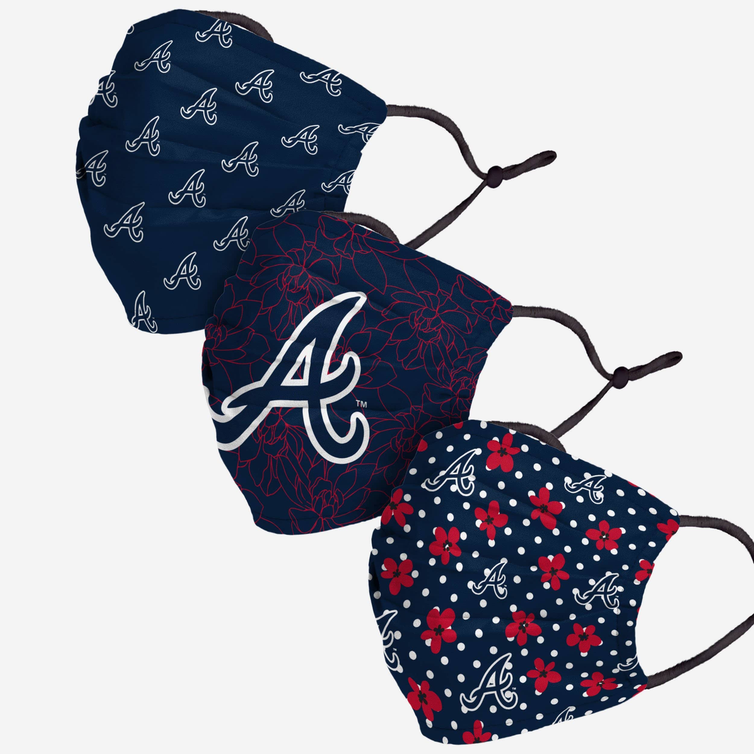 Atlanta Braves Gameday Gardener 3-Pack Stylish Face Covers