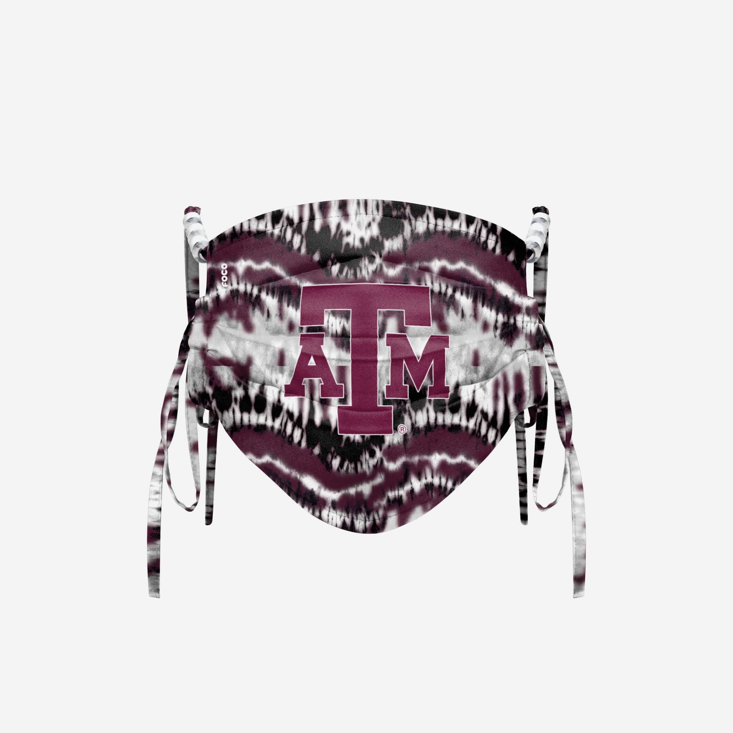 Texas A&M Aggies Tie-Dye Beaded Tie-Back Face Cover - Show Your Team Spirit!