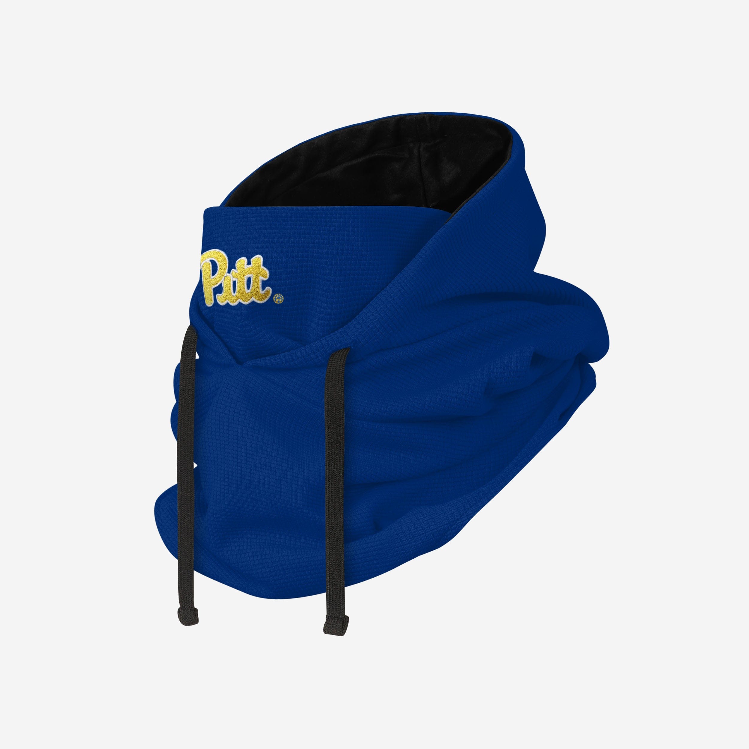 Pittsburgh Panthers Waffle Drawstring Hooded Gaiter - The Ultimate Cold-Weather Gear