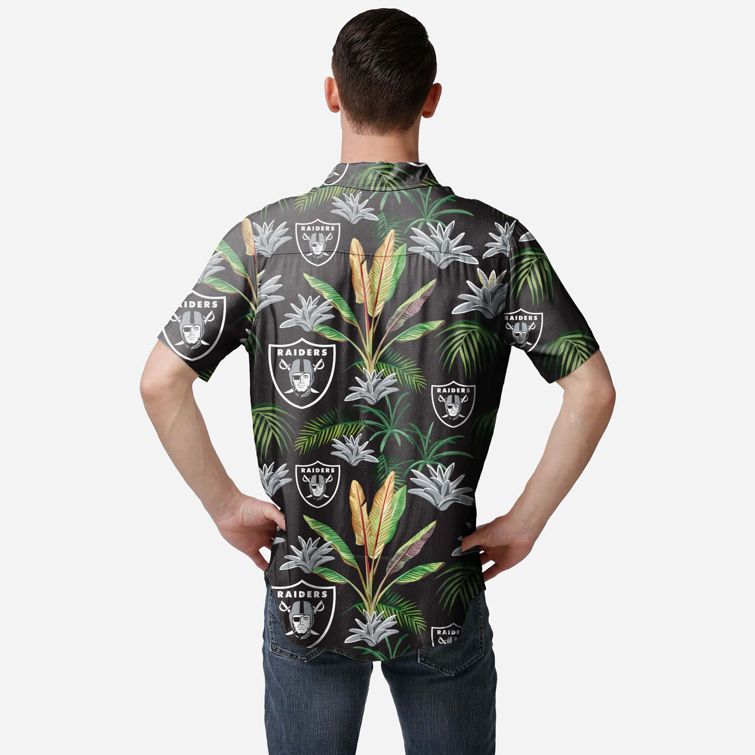 Las Vegas Raiders Victory Vacation Button-Up Shirt - The Ultimate Game-Day and Vacation Essential