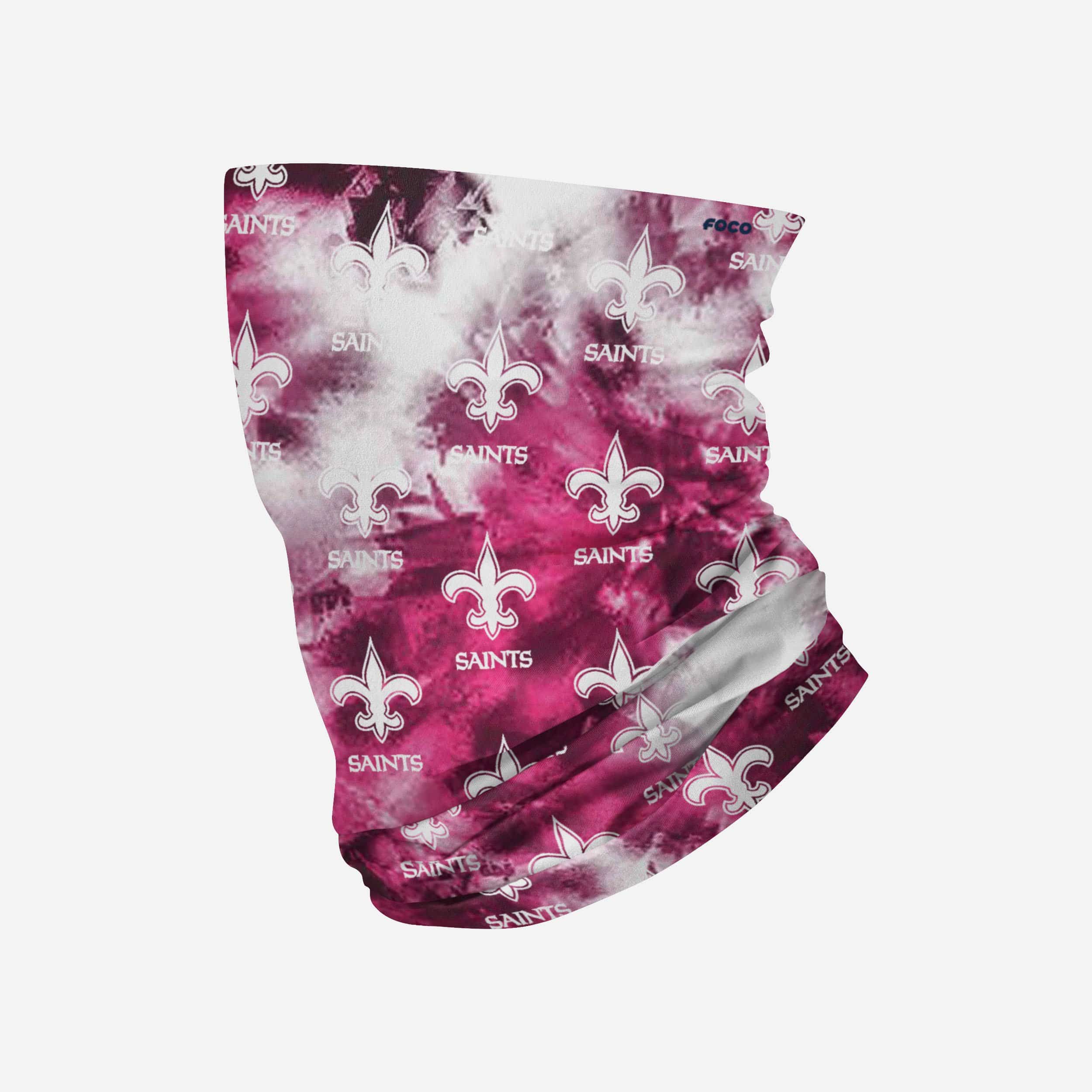 New Orleans Saints Pink Tie-Dye Gaiter Scarf: A Fashionable Team Spirit Accessory
