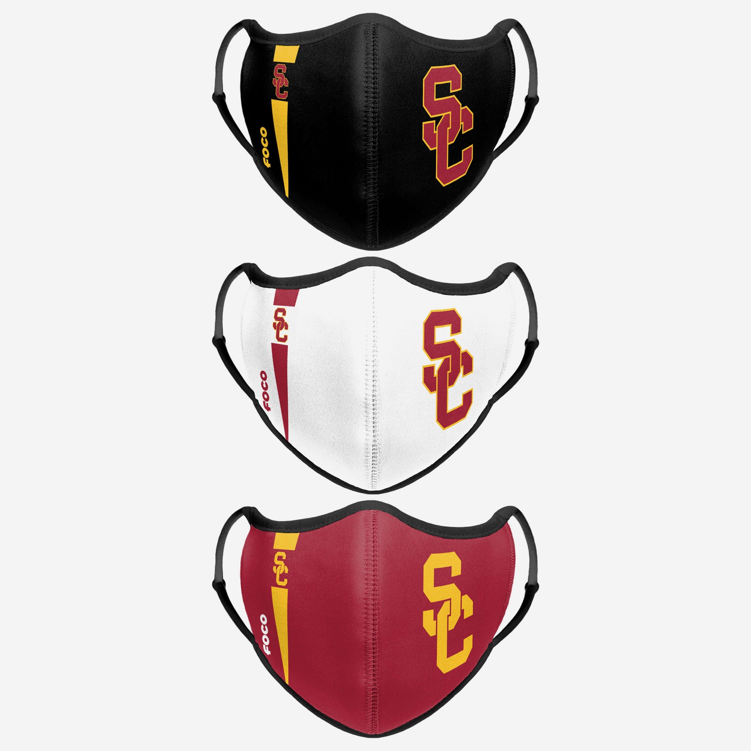 USC Trojans Sports 3-Pack Face Cover - Show Your Team Spirit!