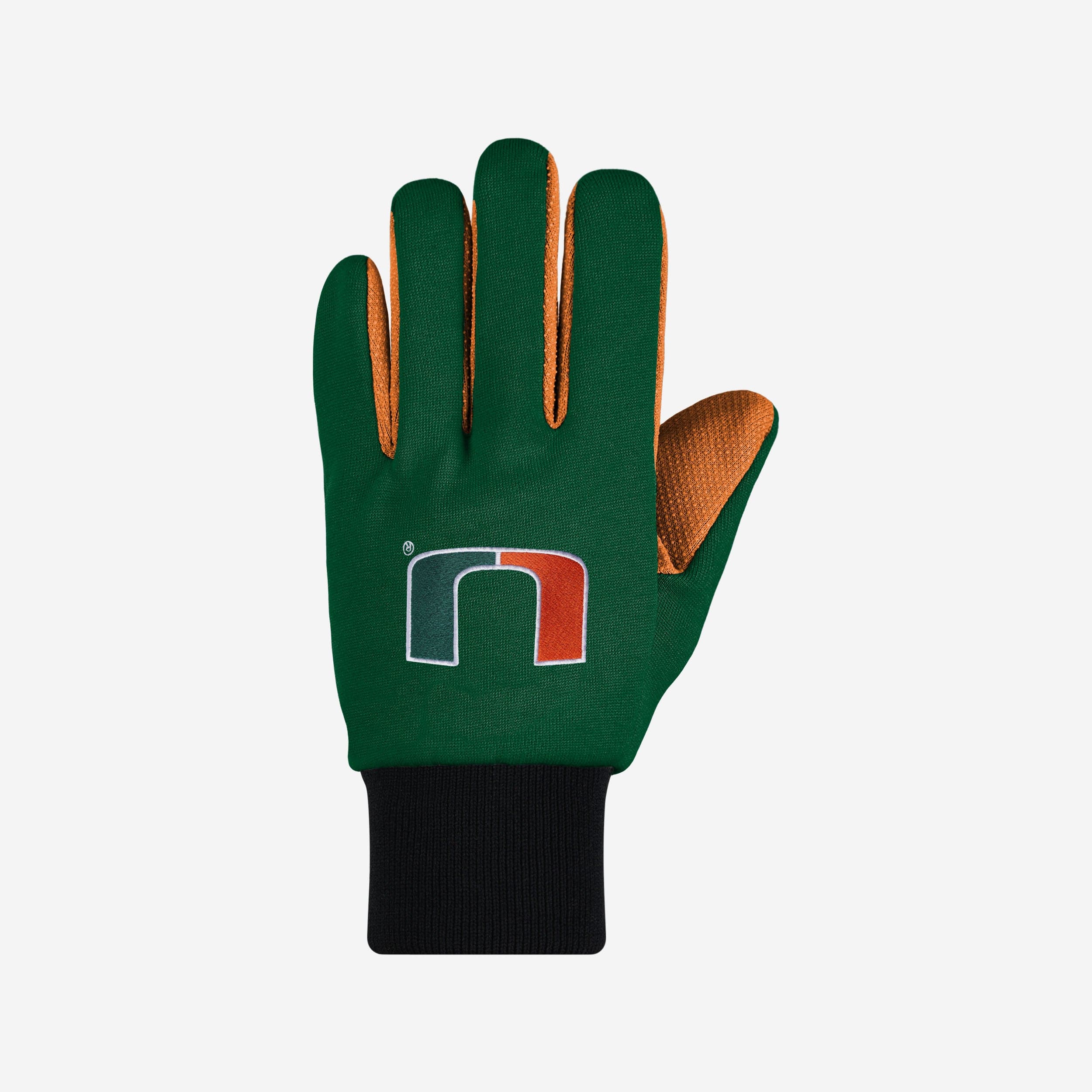 Stylish Miami Hurricanes Colored Palm Utility Gloves