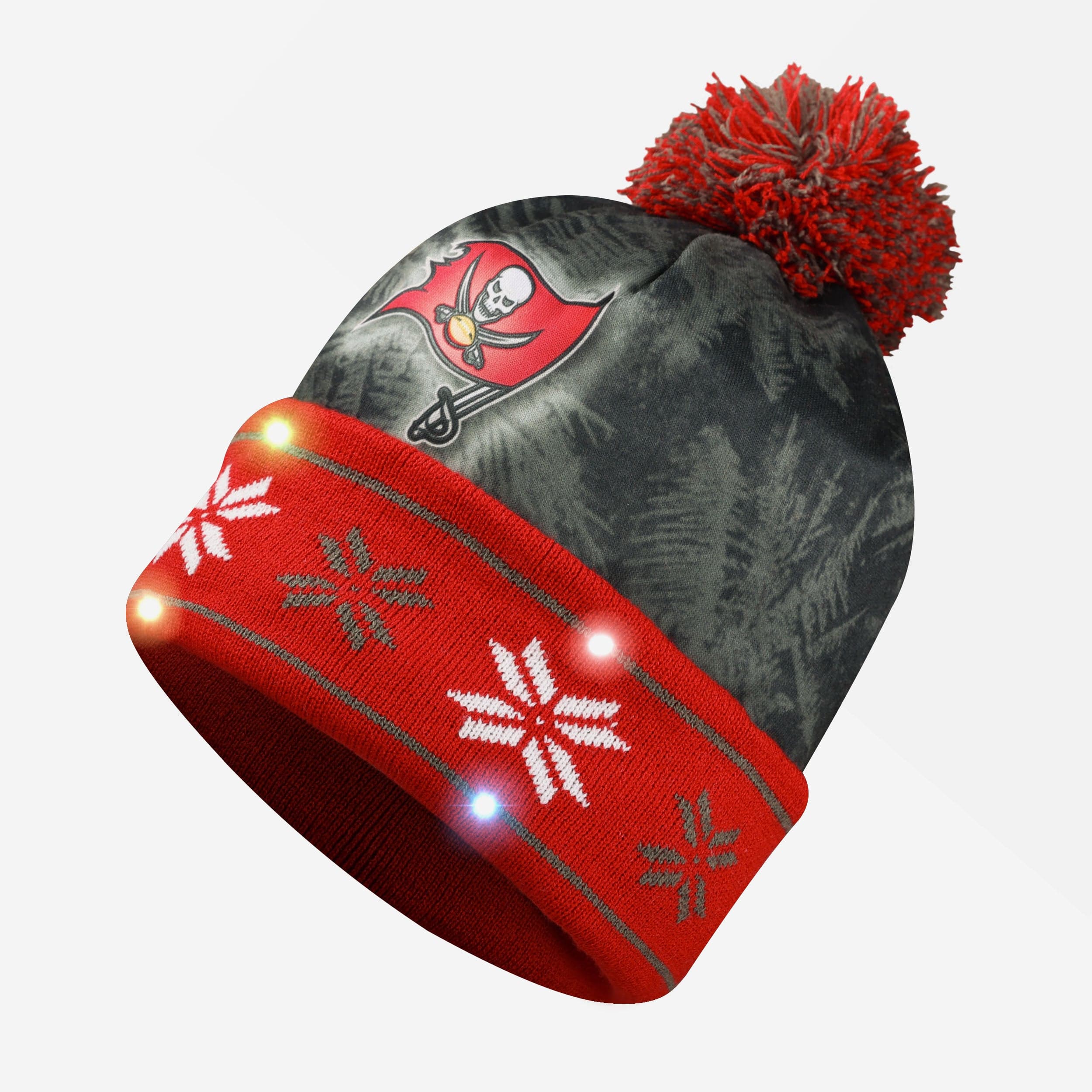 Tampa Bay Buccaneers Super Shining Big Logo Light - Up Beanie