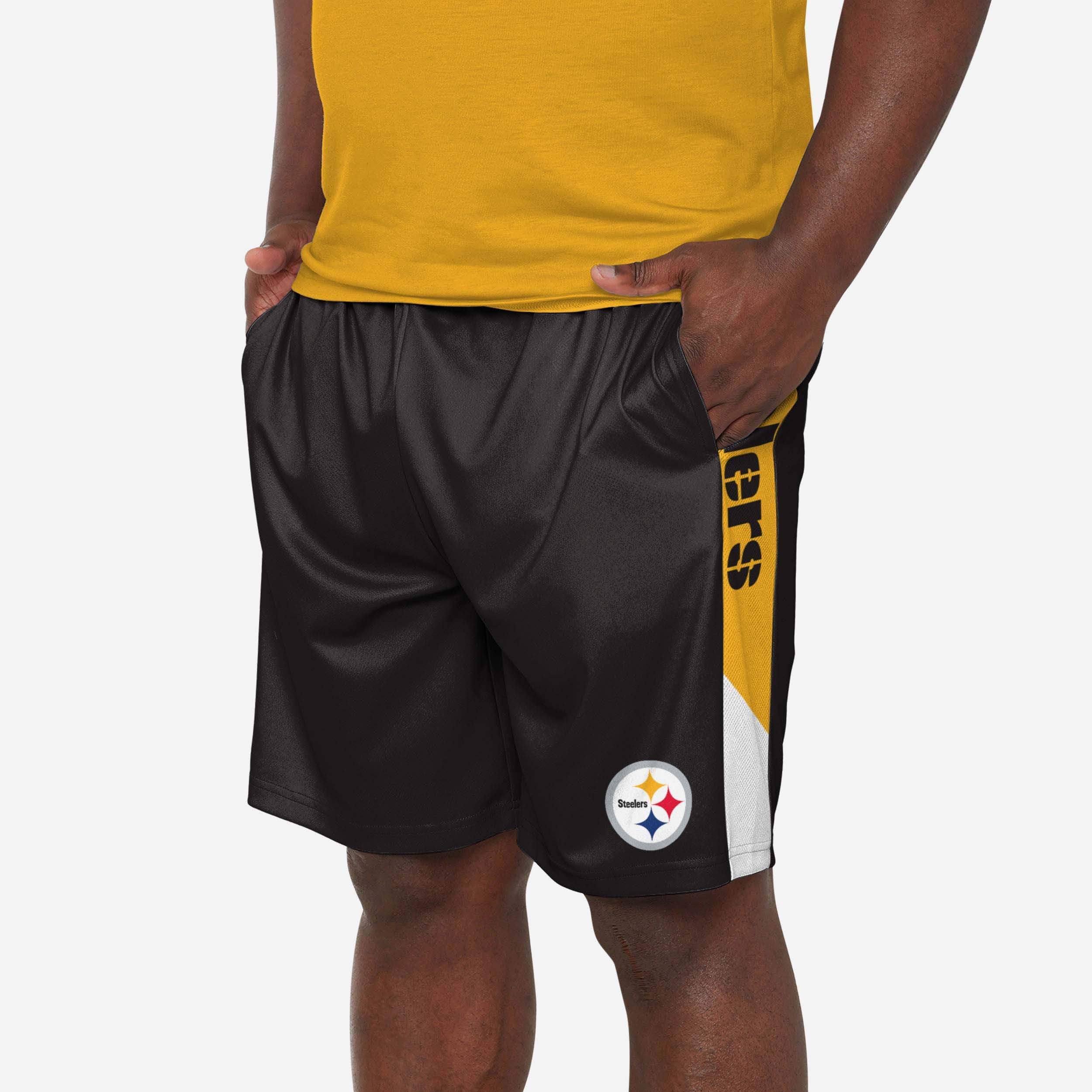 Pittsburgh Steelers Stylish Side Stripe Training Shorts