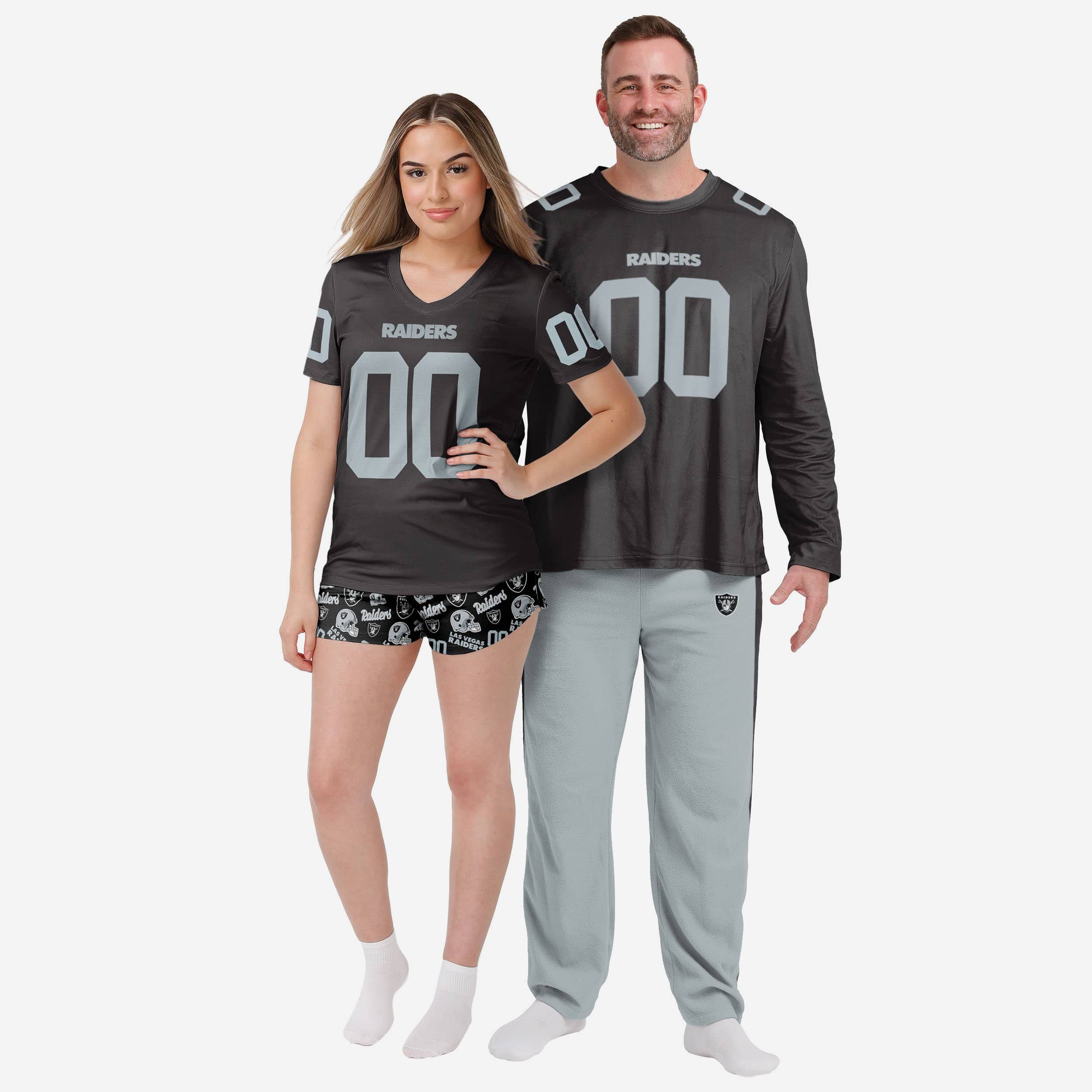 Las Vegas Raiders Super - Cool Gameday Ready Pajama Set