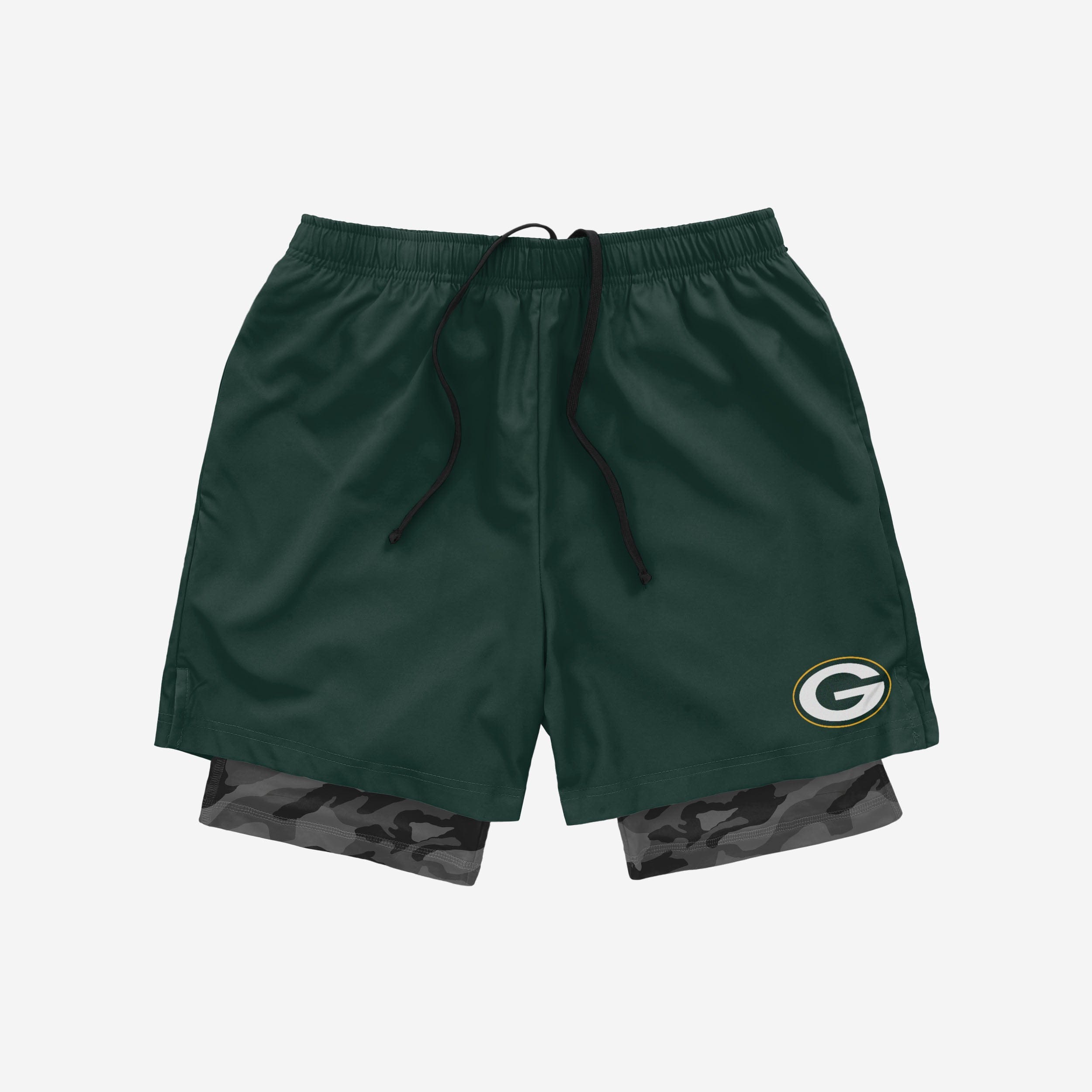 Stylish Green Bay Packers Team Color Camo Liner Shorts