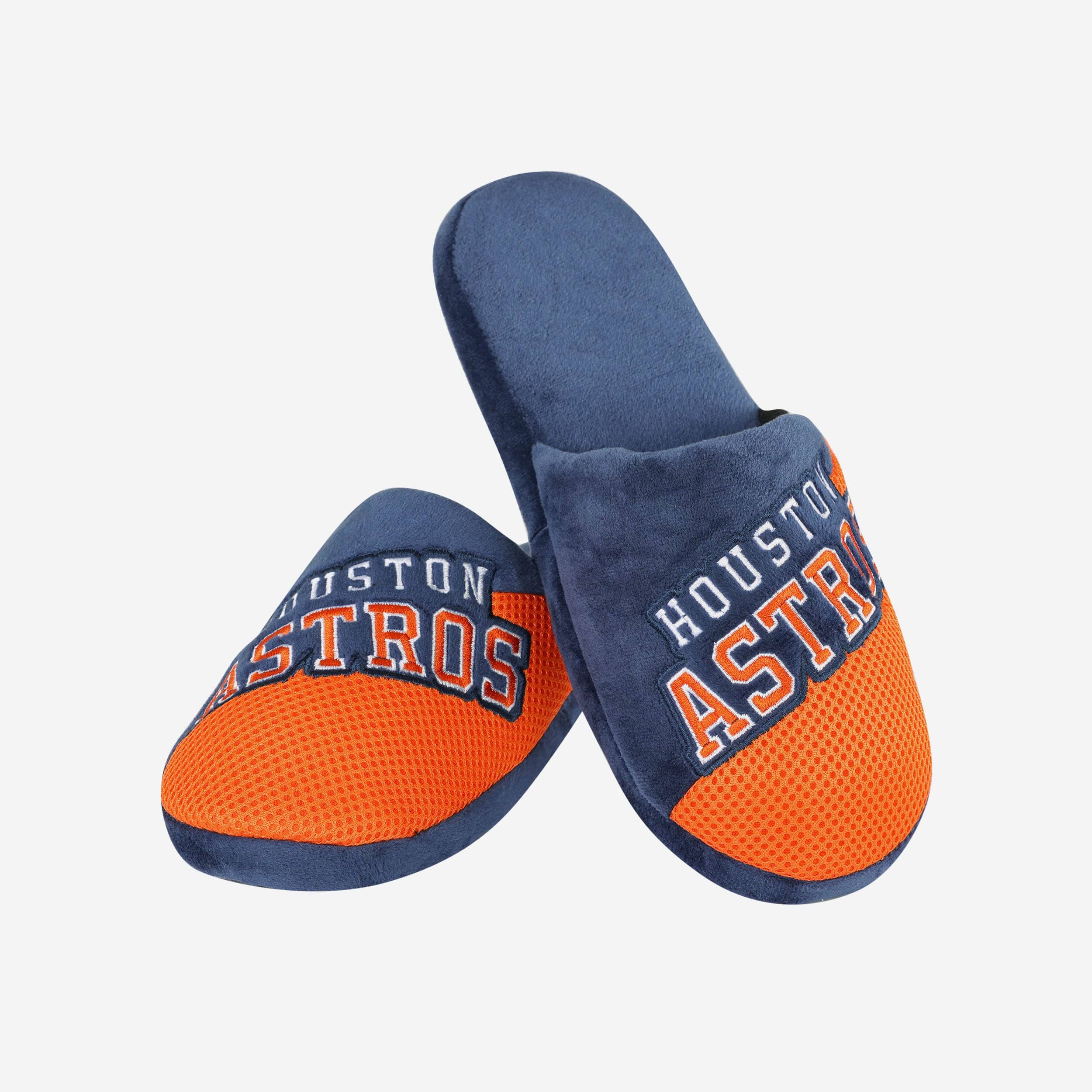 Houston Astros Team Logo Luxury Staycation Slippers