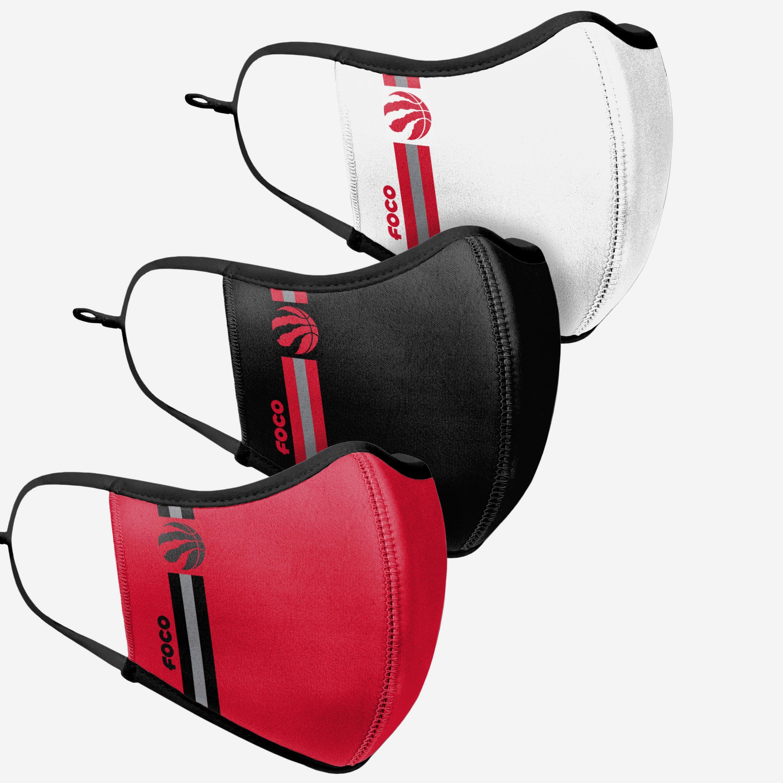 Toronto Raptors 3-Pack Fashionable Sports Face Covers