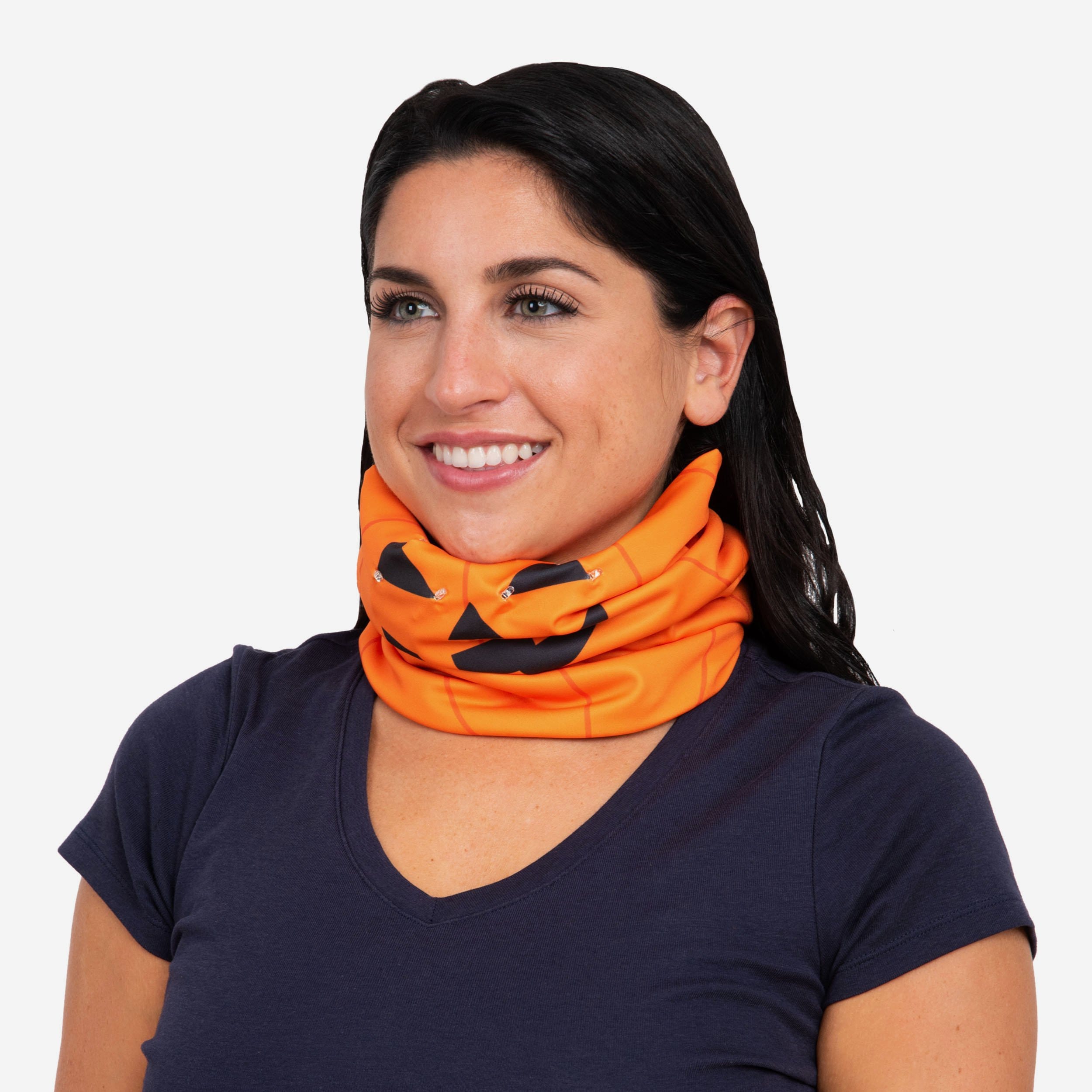Gorgeous Pumpkin Light-Up Gaiter Scarf - Light Up Your Style!