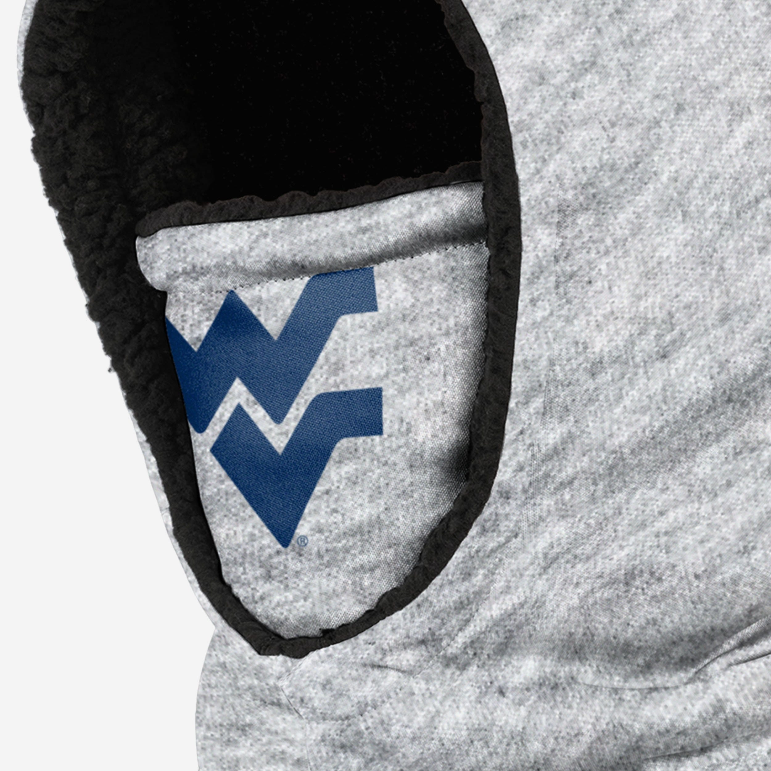 West Virginia Mountaineers Stunning Heather Grey Big Logo Hooded Gaiter - Grab Yours Now!