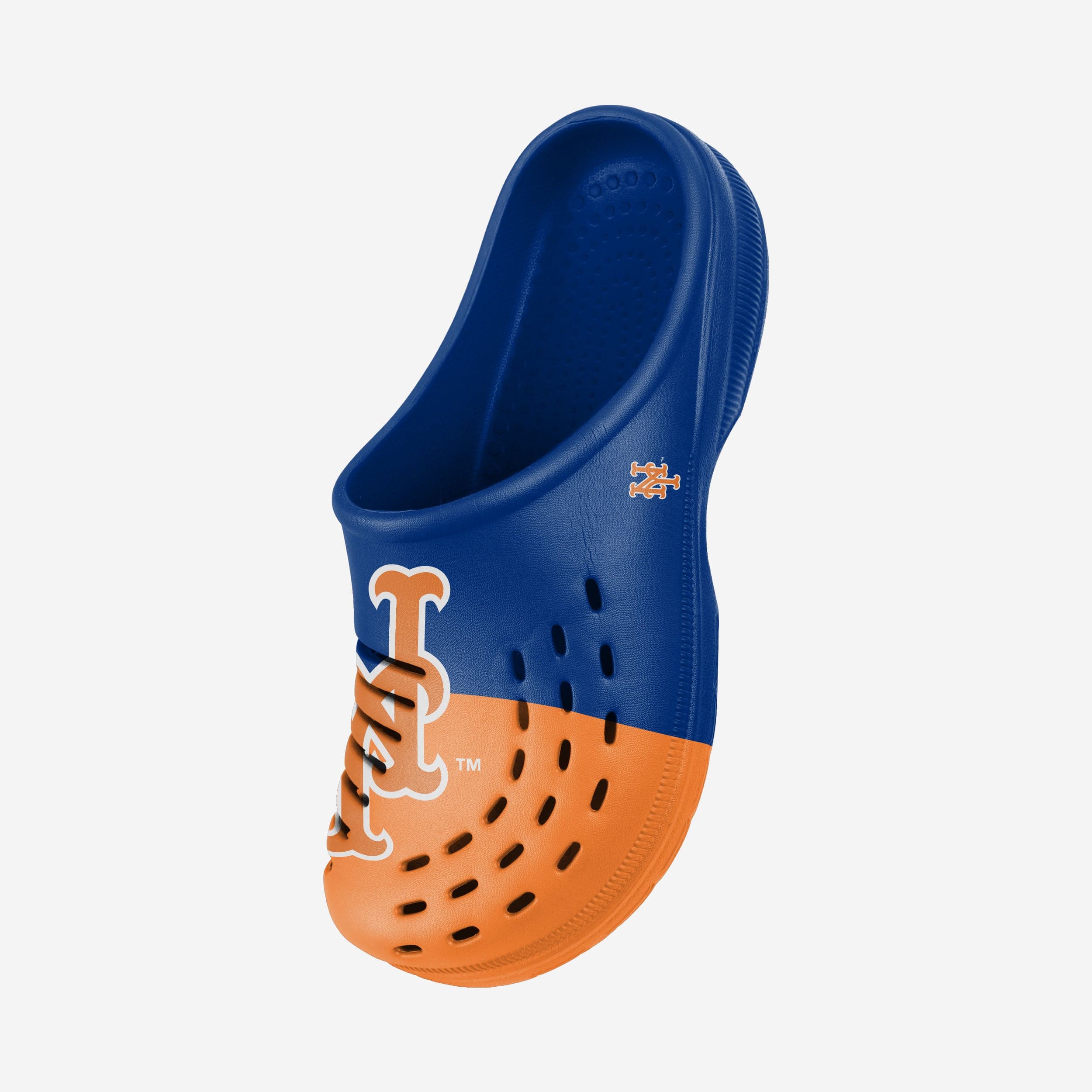 New York Mets Men's Stylish Colorblock Big Logo Clogs - Cheer in Comfort!