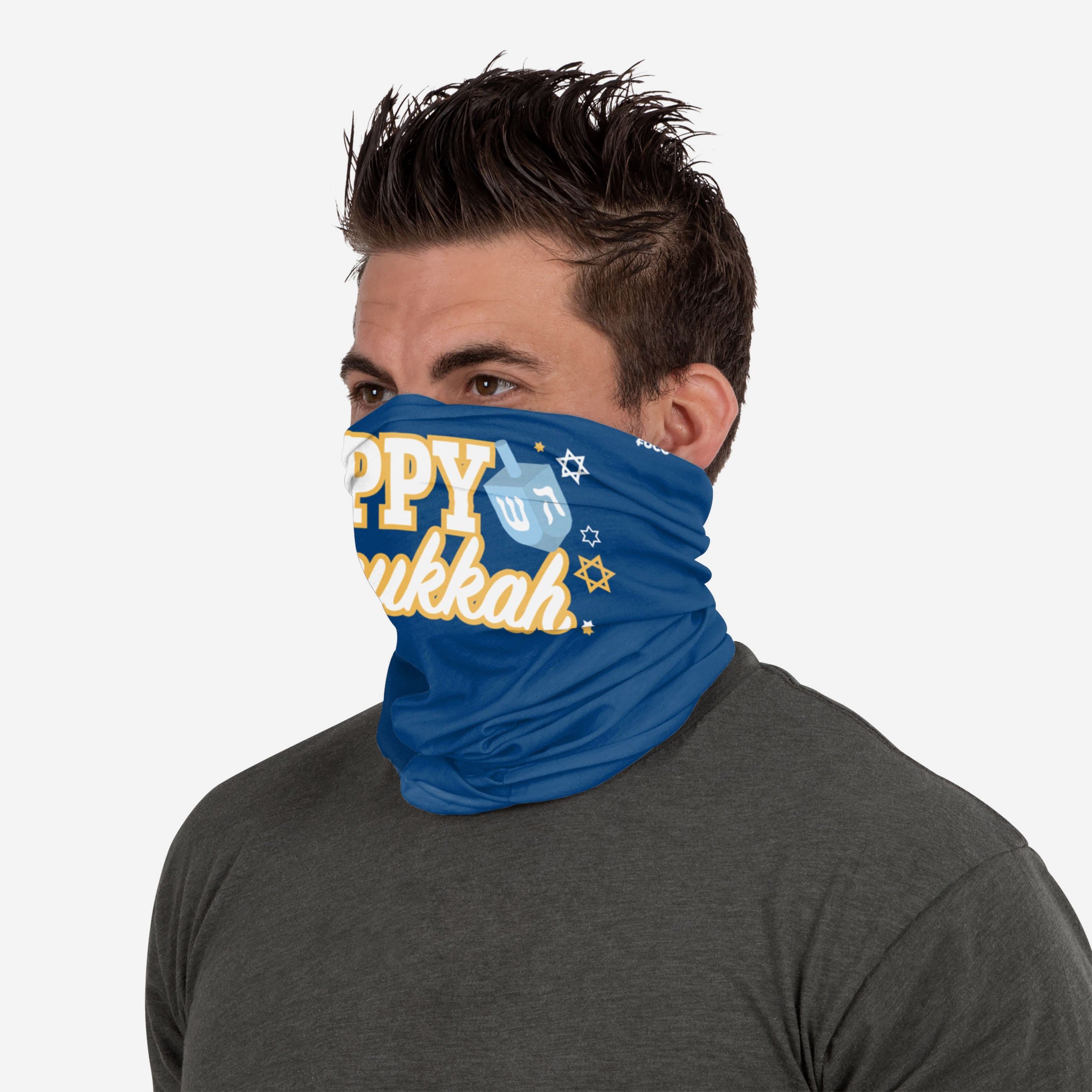 Joyful Hanukkah Gaiter Scarf - A Must-Have for the Festive Season!