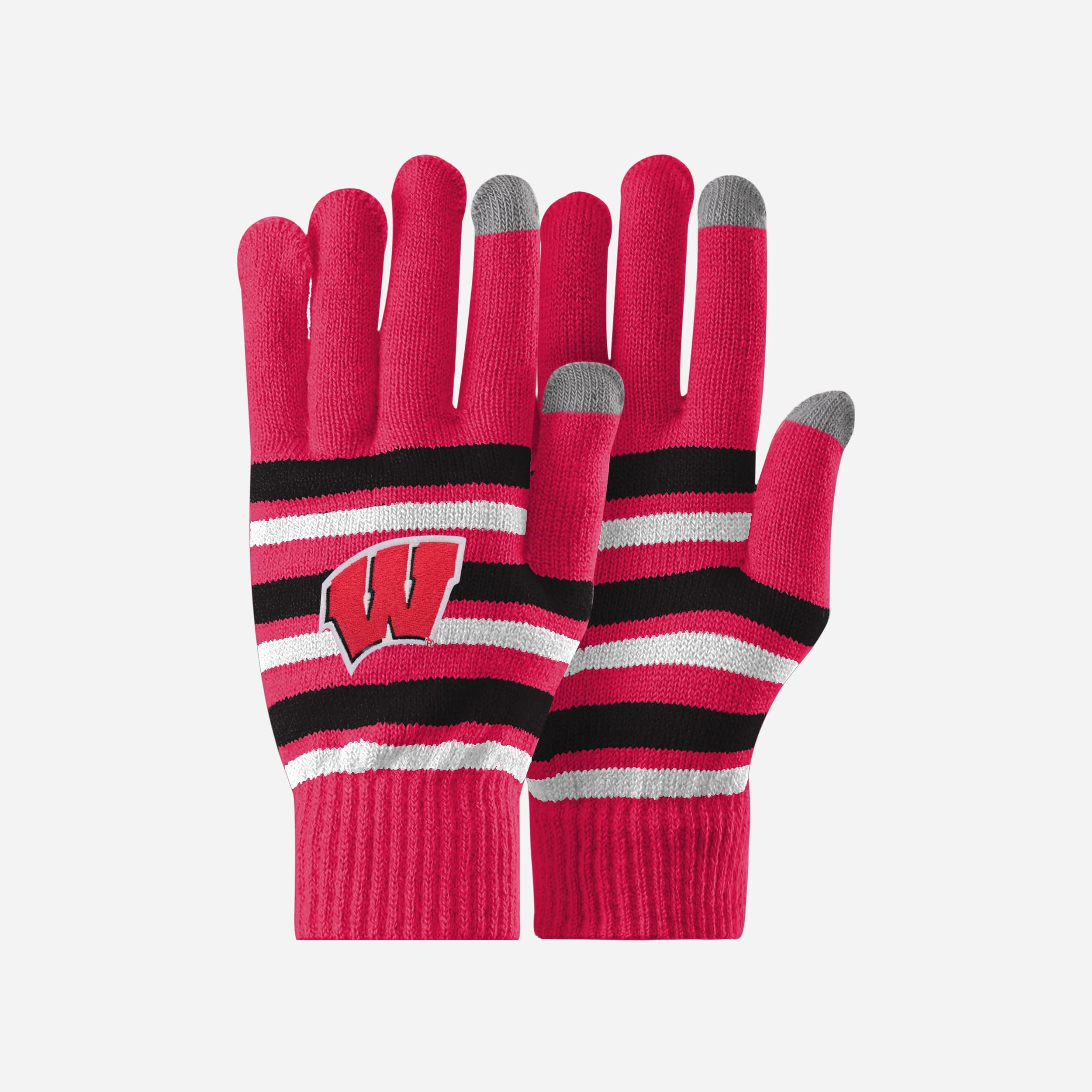 Wisconsin Badgers Super Stretch Gloves for Game-Day Connectivity