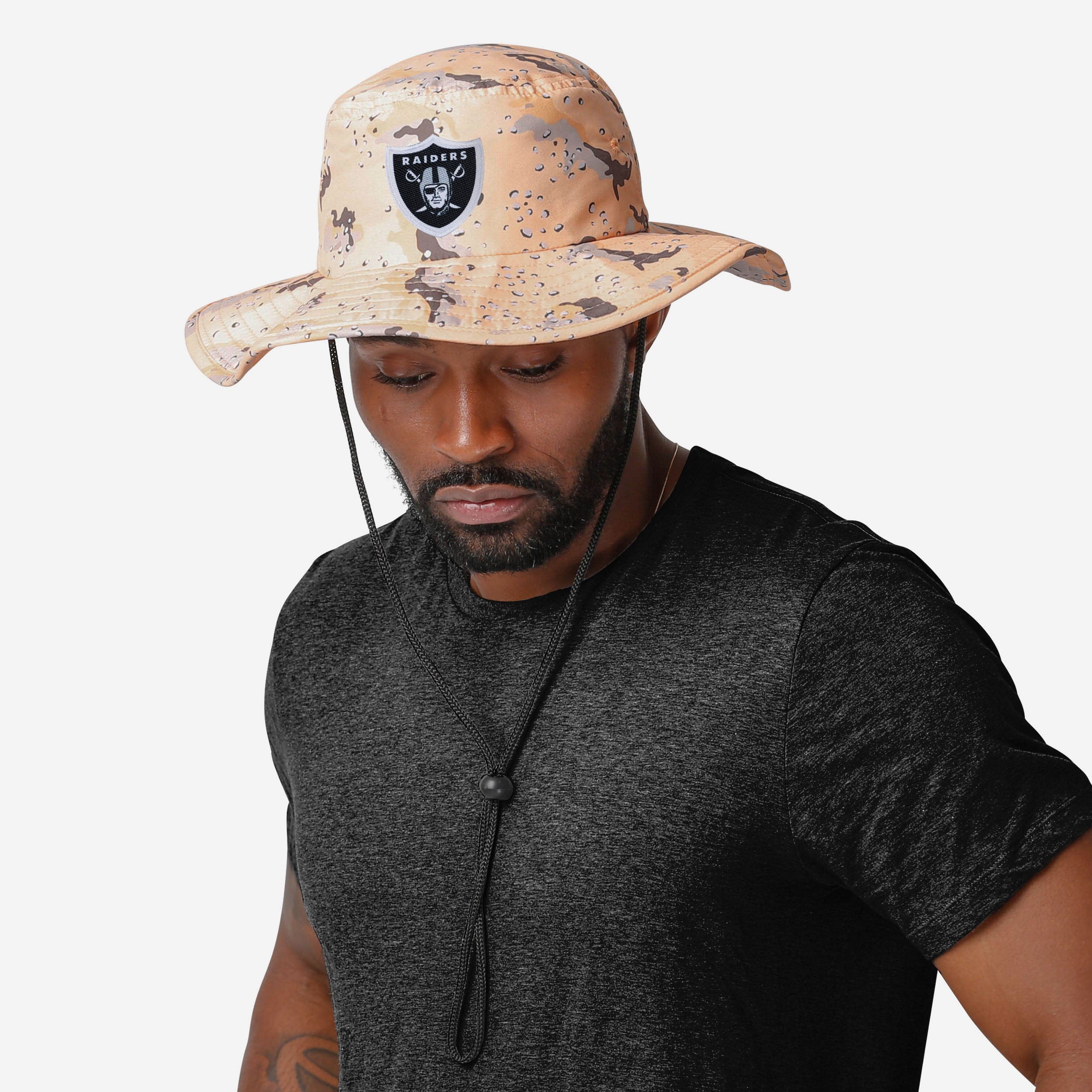 Hot Las Vegas Raiders Light Desert Camo Boonie Hat
