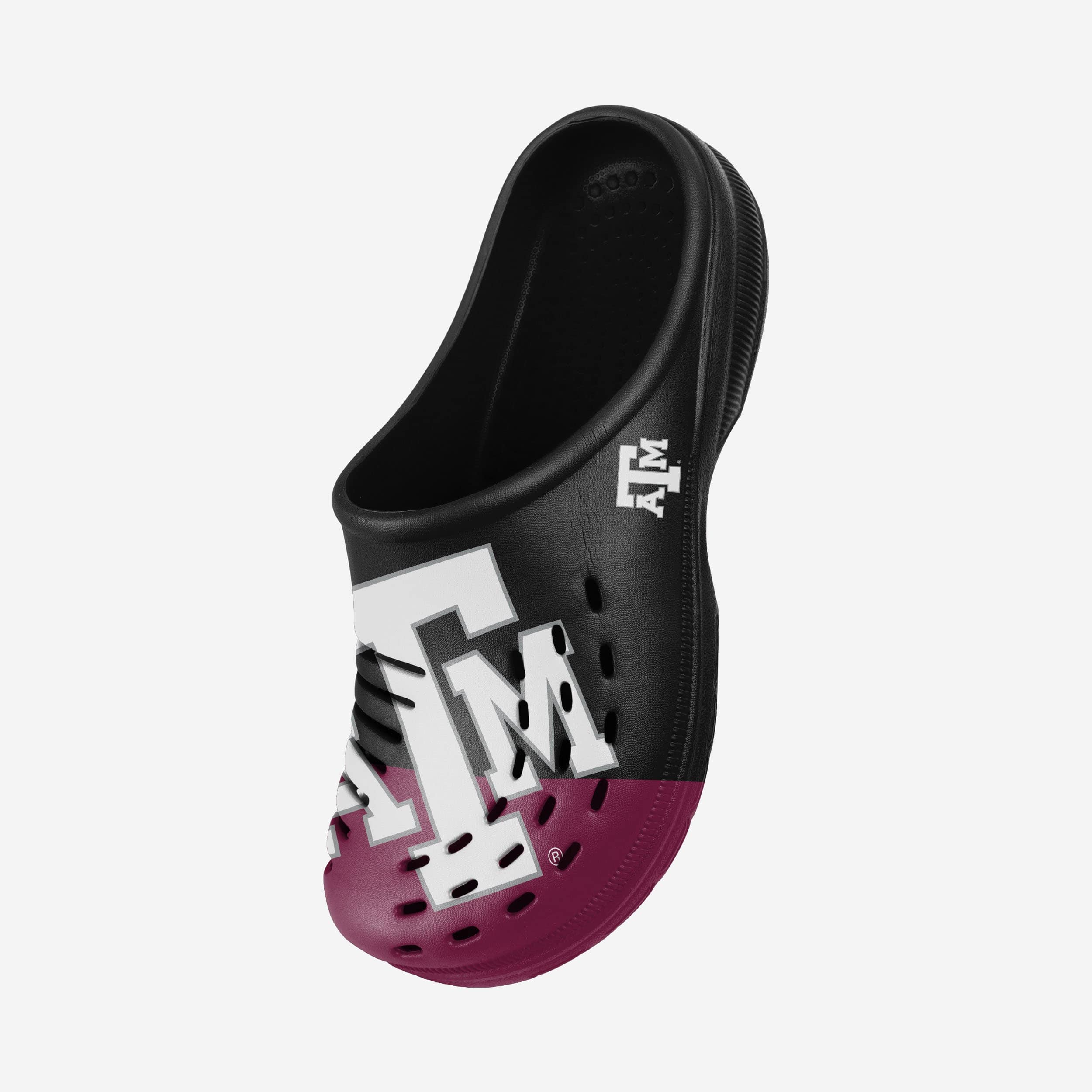 Texas A&M Aggies Colorblock Big Logo Clogs - Show Your Team Spirit!
