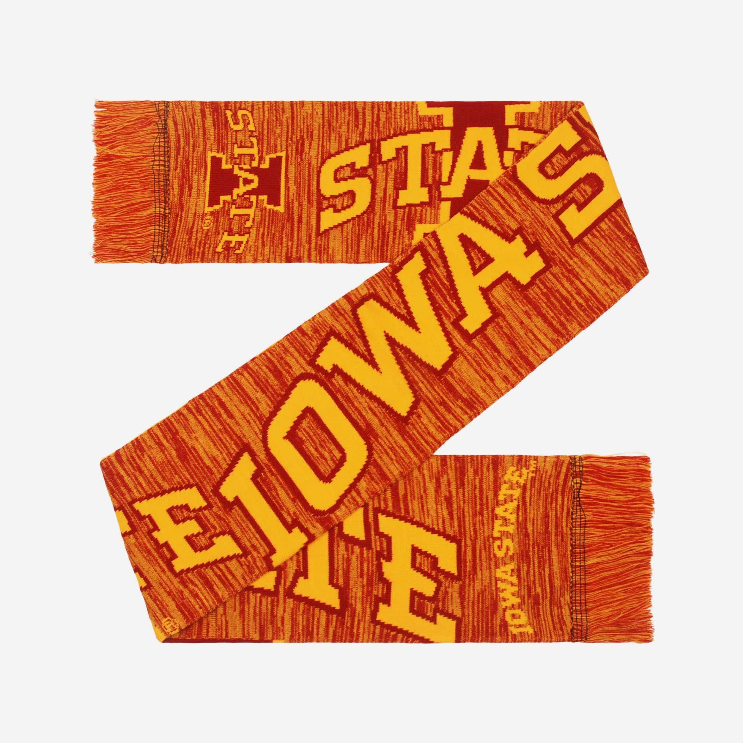 Iowa State Cyclones Stunning Wordmark Big Logo Colorblend Scarf