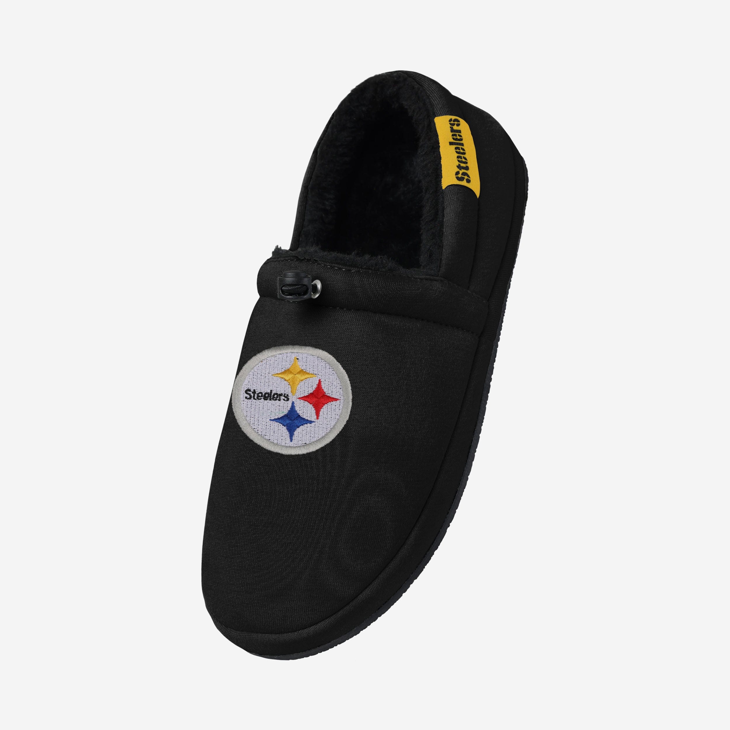 Pittsburgh Steelers Big Logo Athletic Moccasin Slippers - Show Your Team Pride in Style