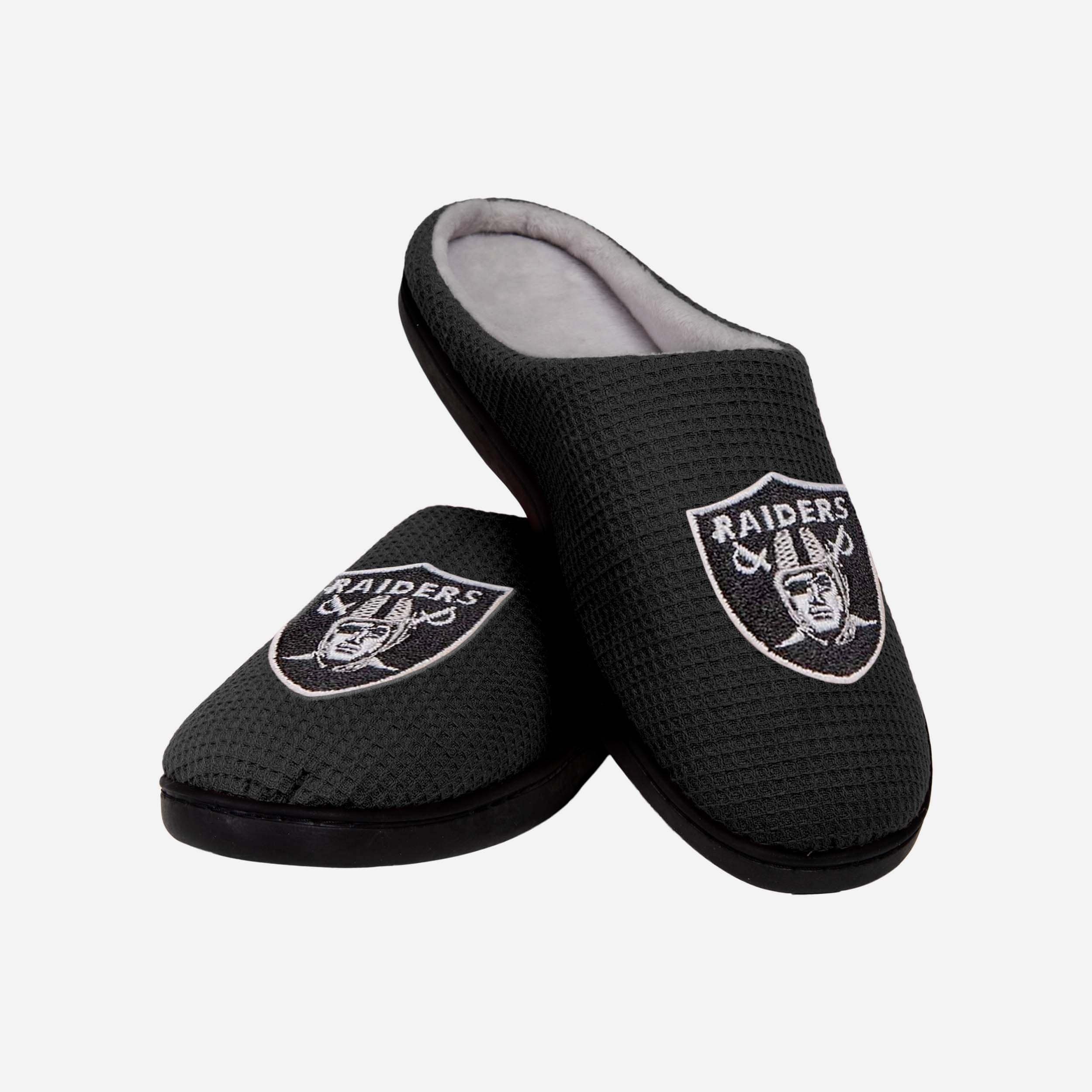 Las Vegas Raiders Memory Foam Slide Slippers - Ultimate Comfort for Fans